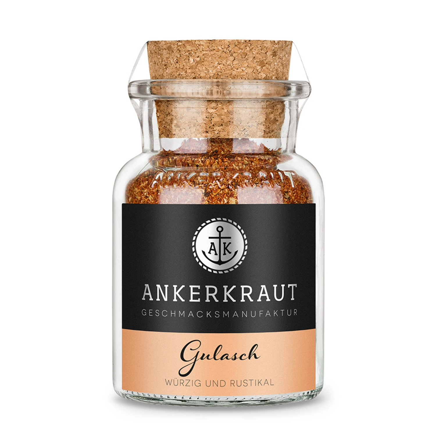 Gewürzkräutermischung, Gulasch Gewürz 80g Korkenglas