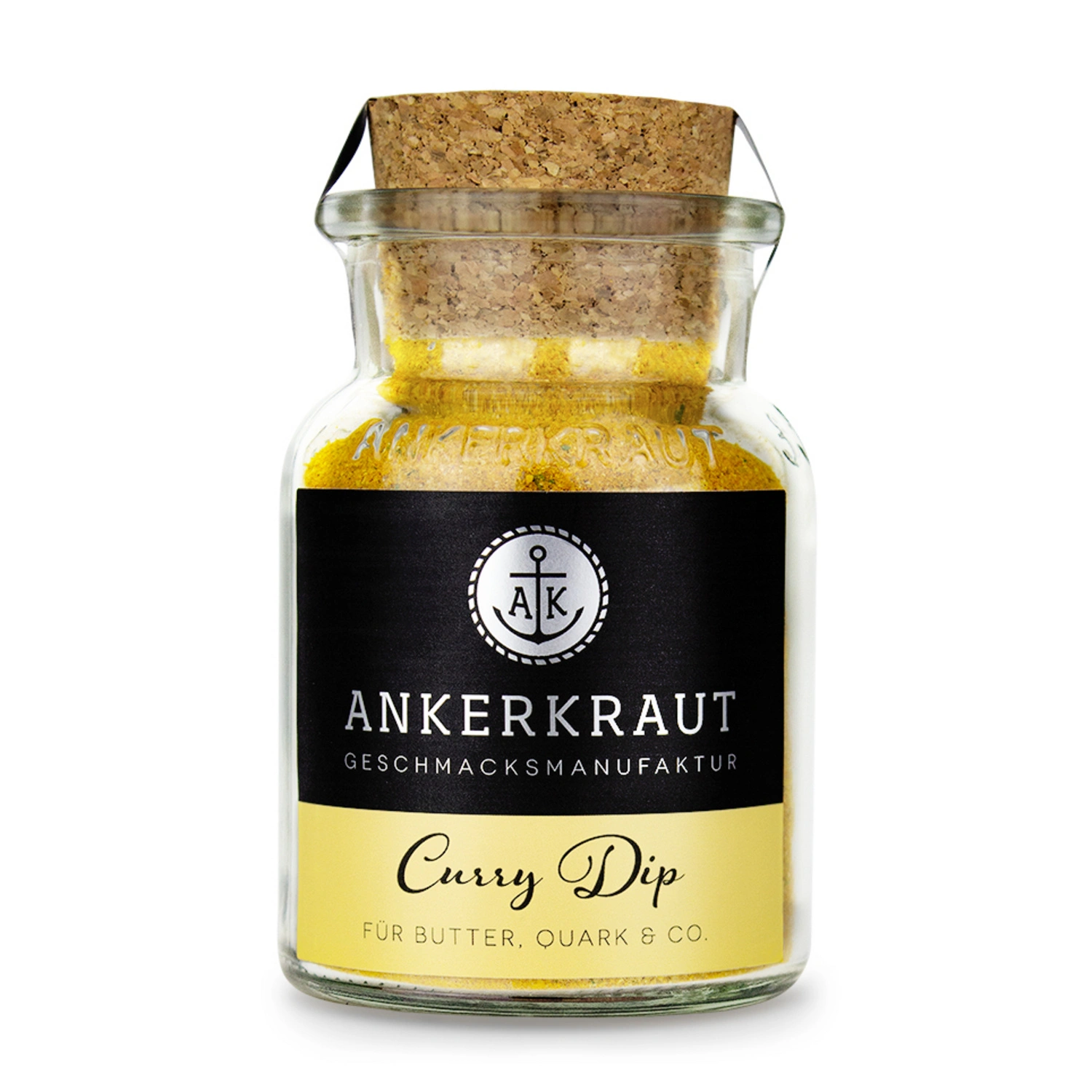 Gewürzkräutermischung, Curry Dip 90g Korkenglas
