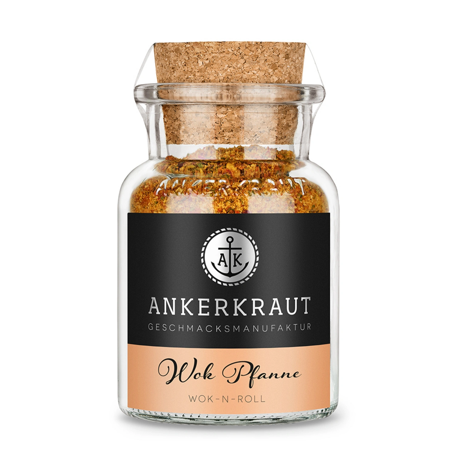 Gewürzkräutermischung, Wok Gewürz 95g Korkenglas