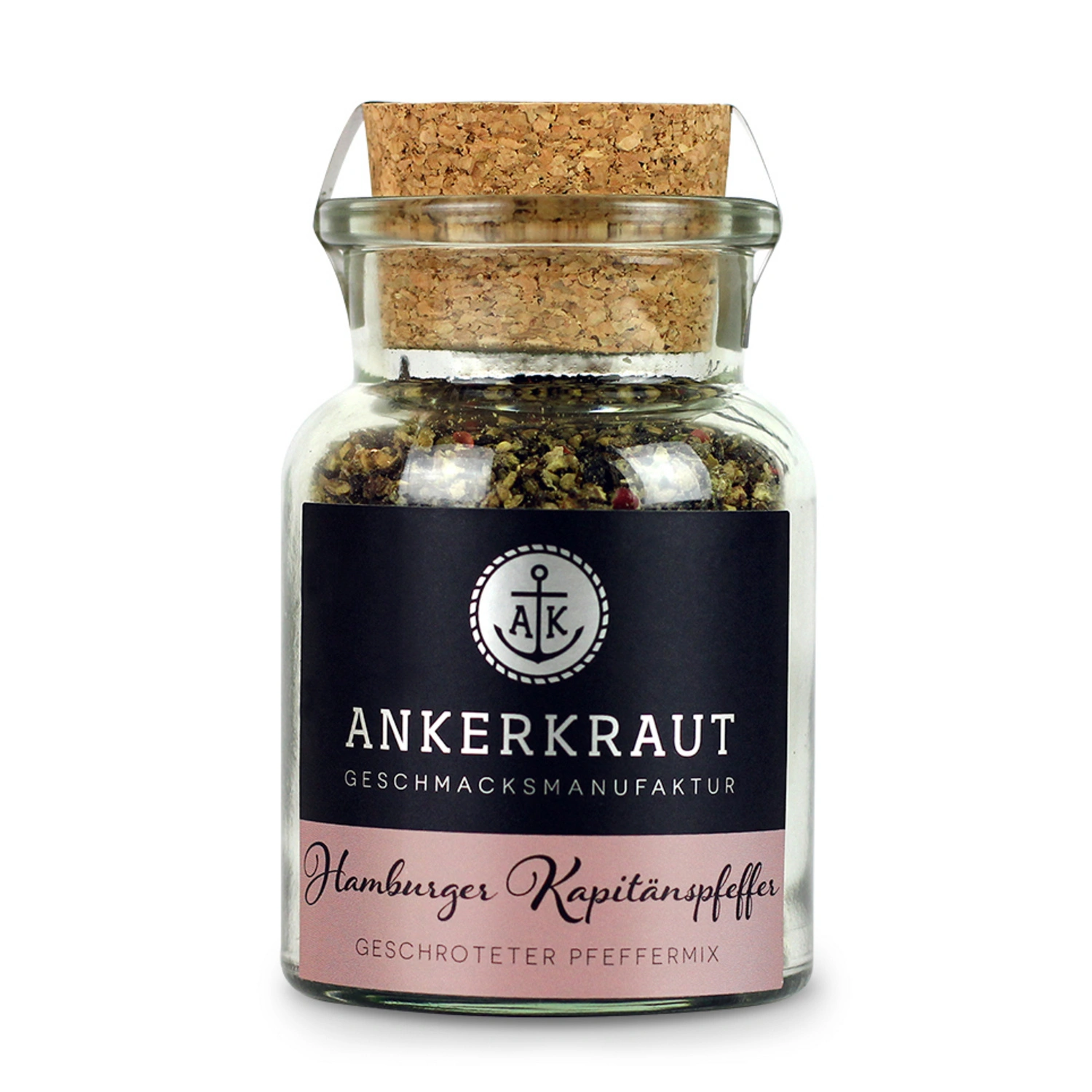 Gewürzkräutermischung, Hamburger Kapitänspfeffer 70g Korkenglas