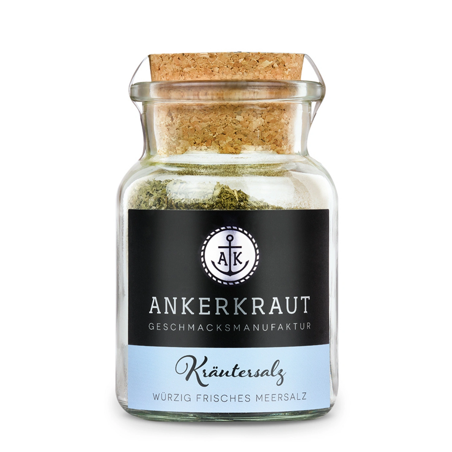 Gewürzkräutermischung, Kräutersalz 100g Korkenglas