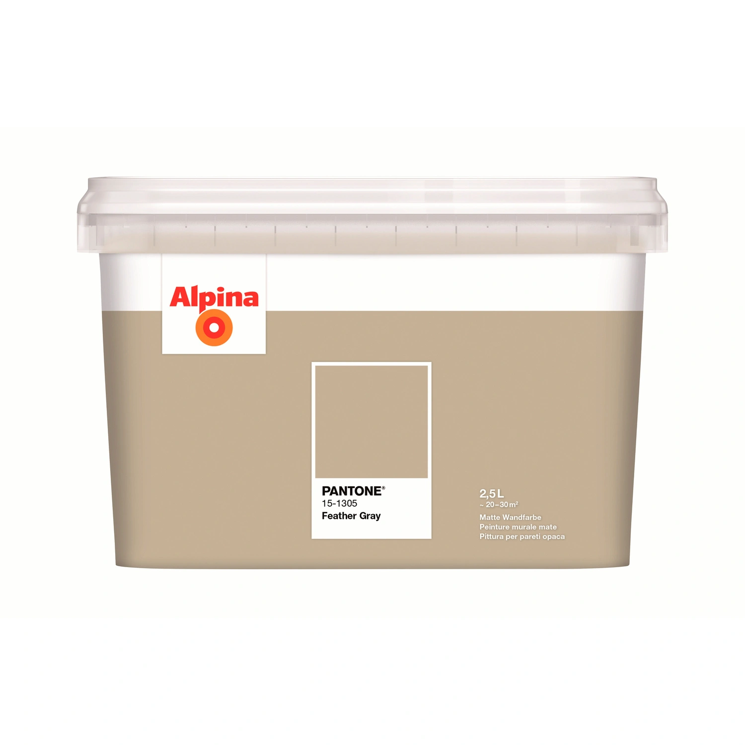 Wandfarbe »PANTONE«, Feather Gray, matt, 2,5 l