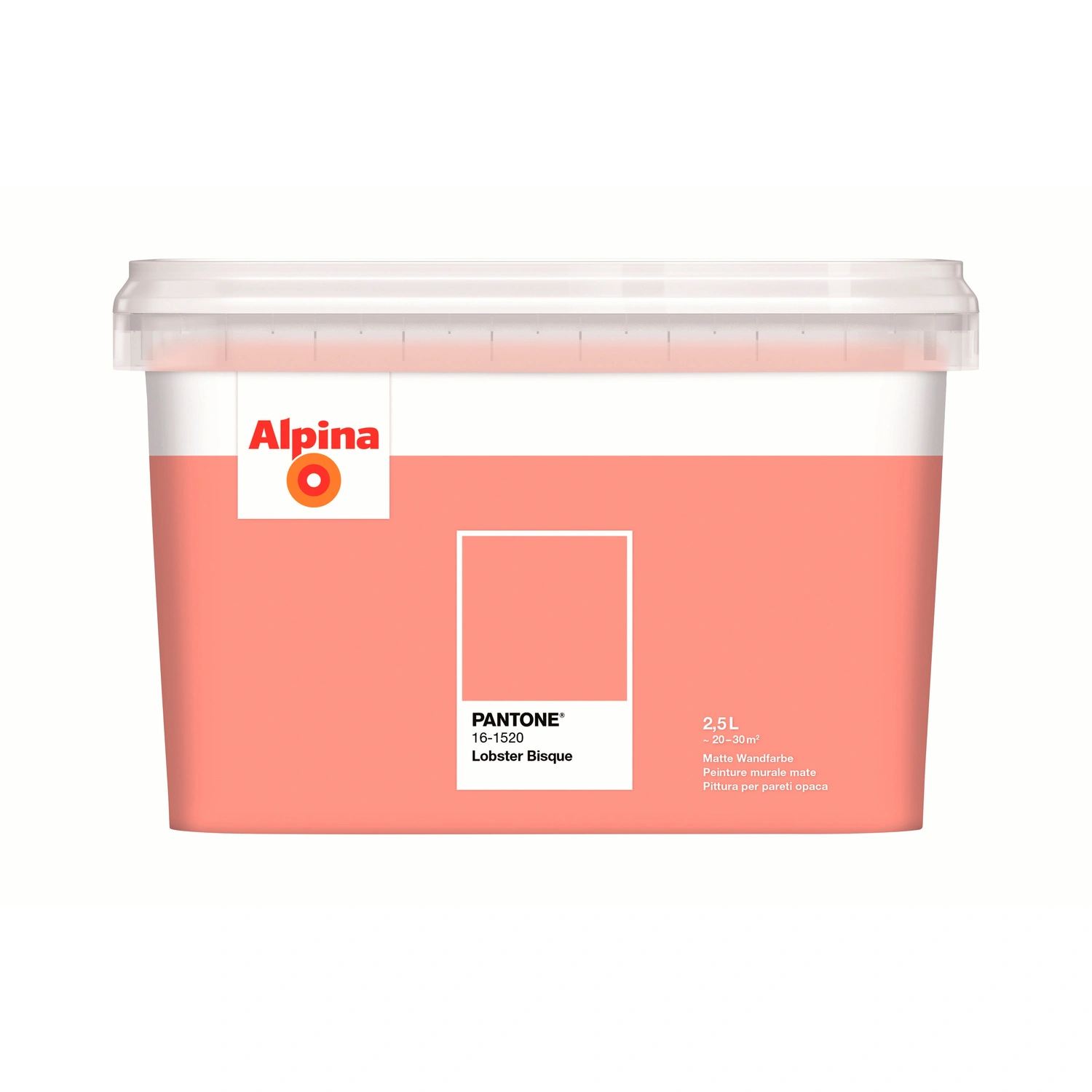 Wandfarbe »PANTONE«, Lobster Bisque, matt, 2,5 l