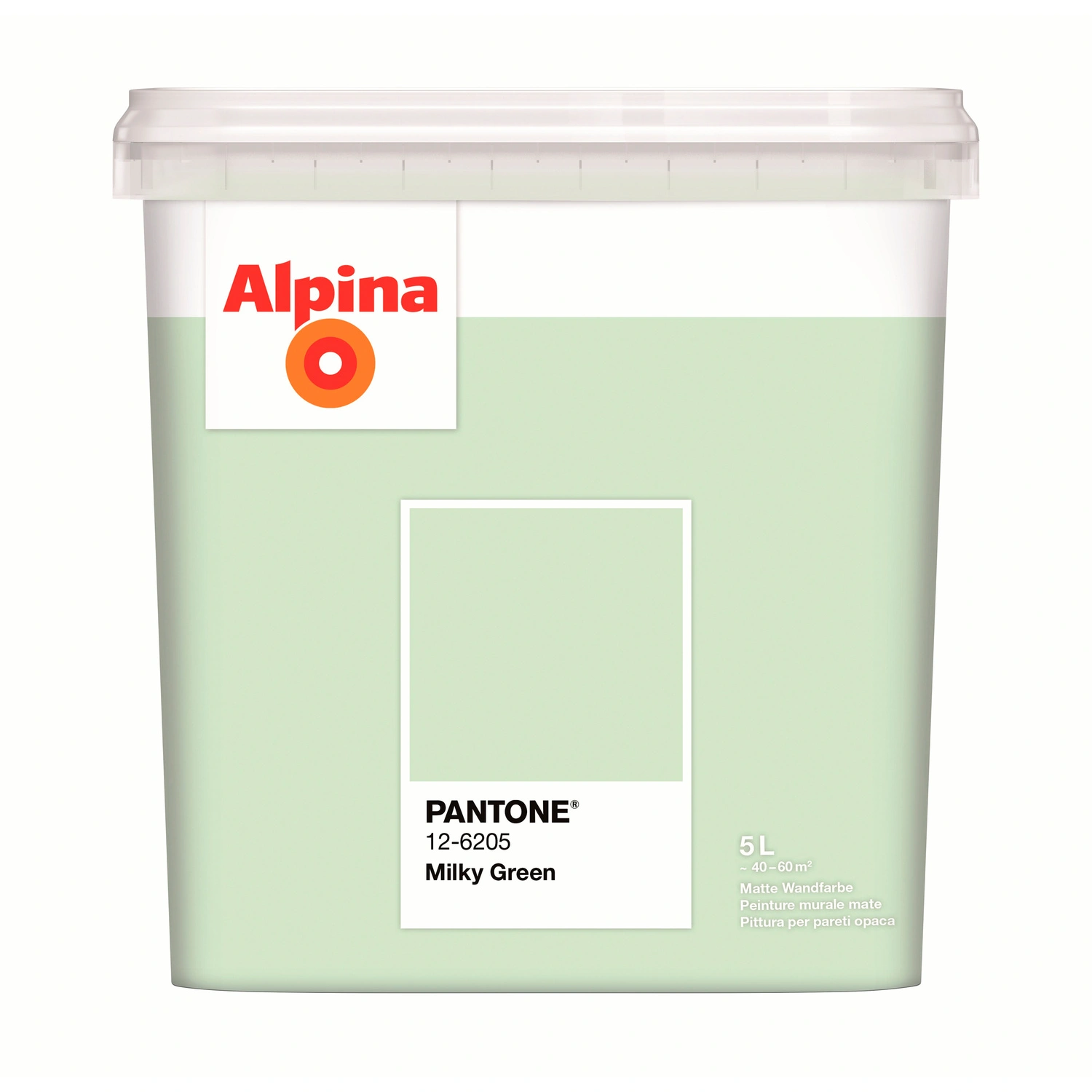 Wandfarbe »PANTONE«, Milky Green, matt, 5 l