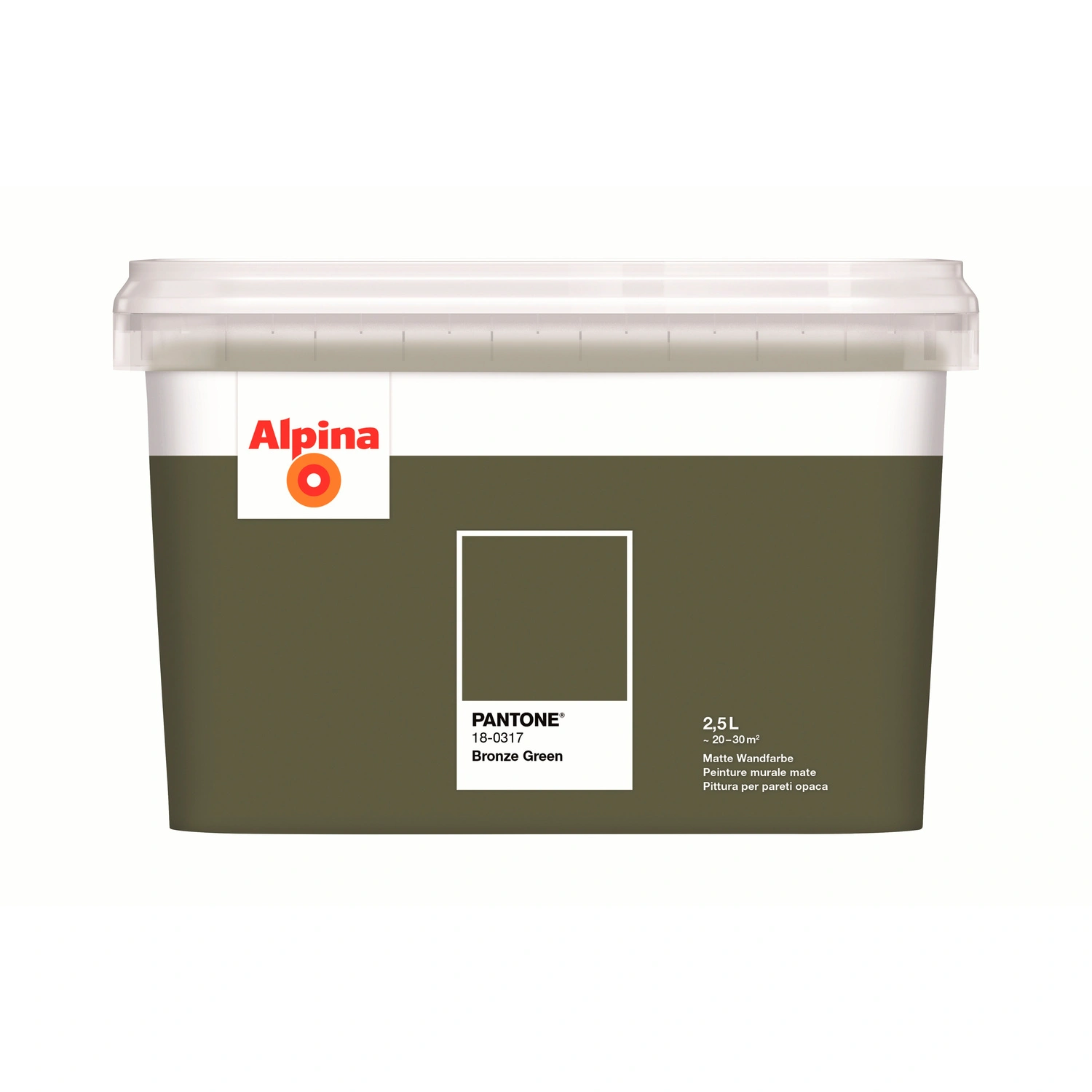 Wandfarbe »PANTONE«, Bronze Green, matt, 2,5 l