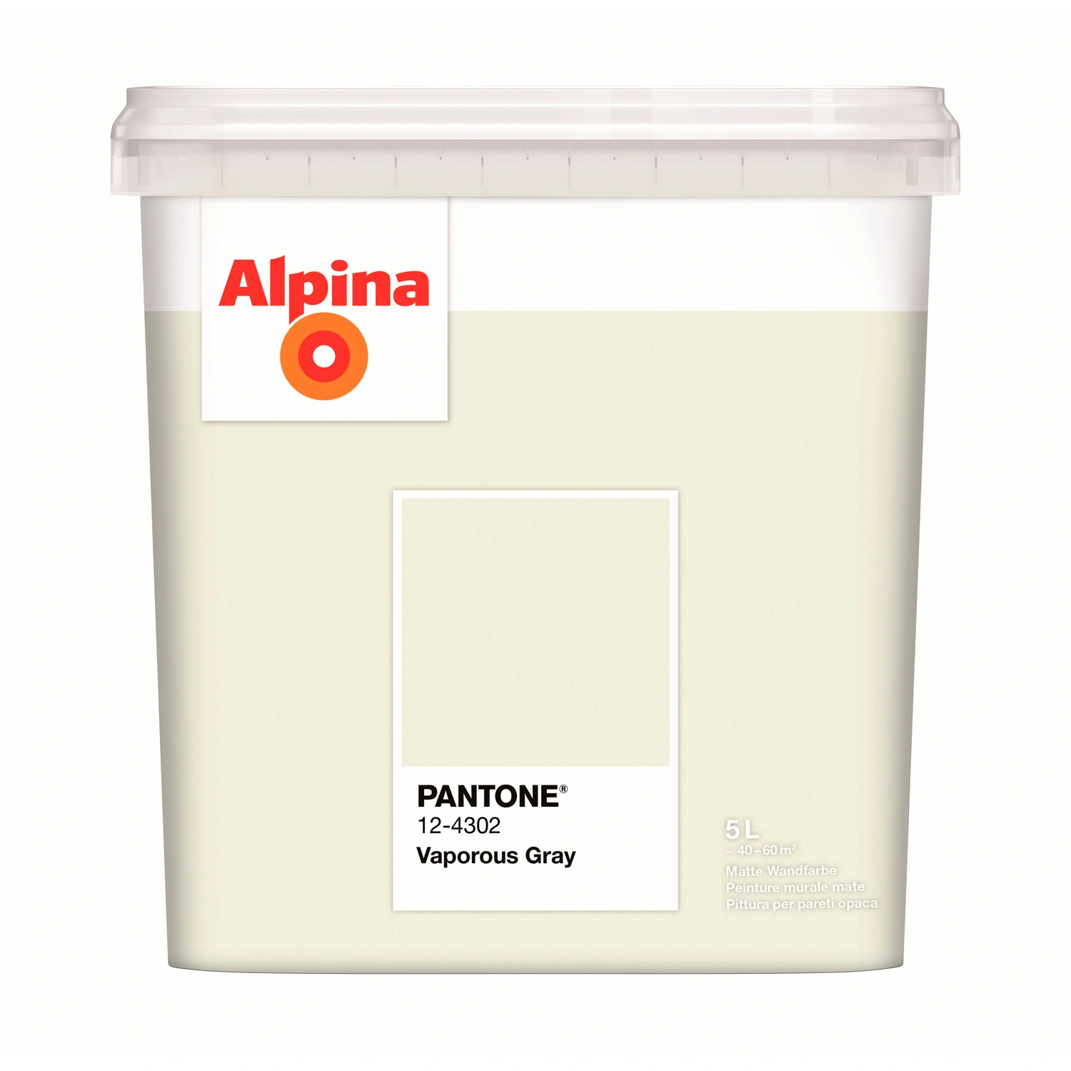 Wandfarbe »PANTONE«, Vaporous Gray, matt, 5 l