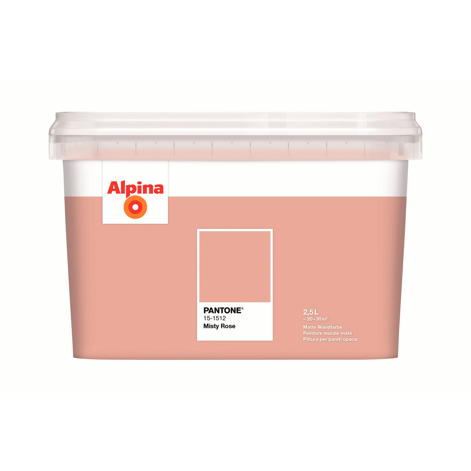 Wandfarbe »PANTONE«, Misty Rose, matt, 2,5 l
