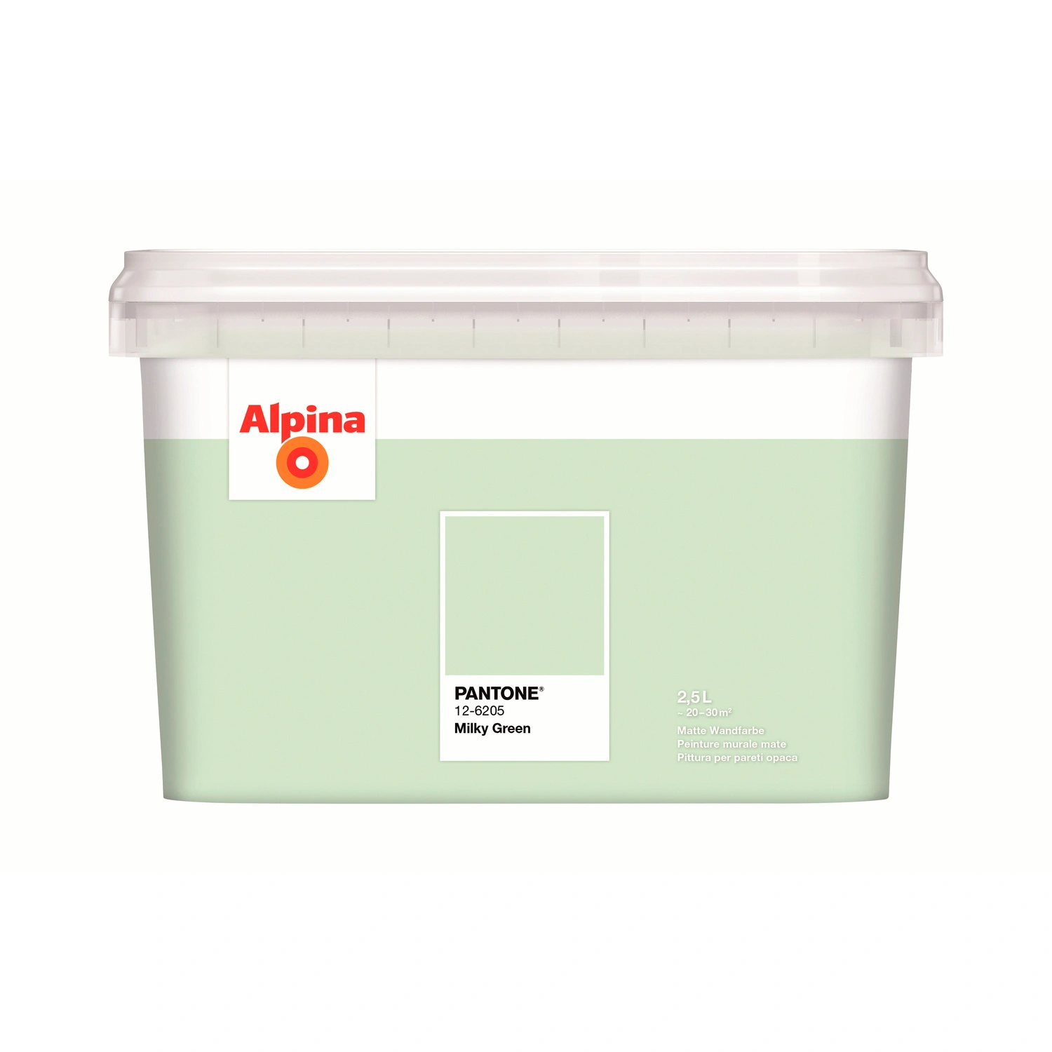 Wandfarbe »PANTONE«, Milky Green, matt, 2,5 l