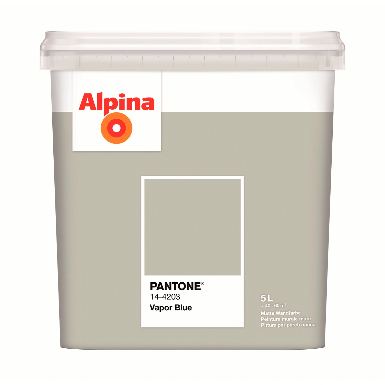 Wandfarbe »PANTONE«, Vapor Blue, matt, 5 l