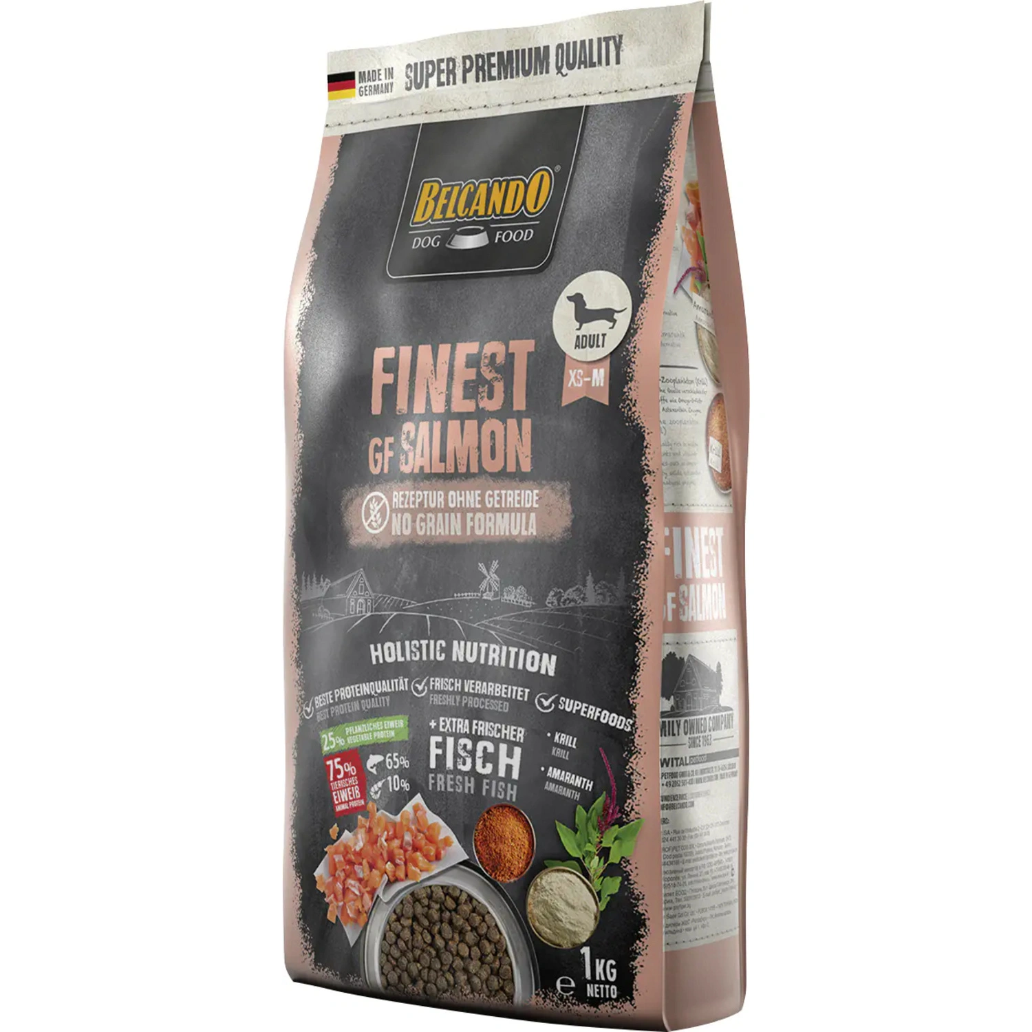 Trockenfutter, Lachs & Amaranth, 1 Stück, 1,0 kg