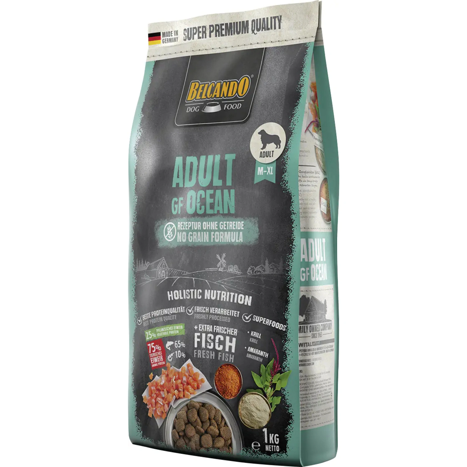 Trockenfutter, 12,5 kg, für Hunde, Ocean