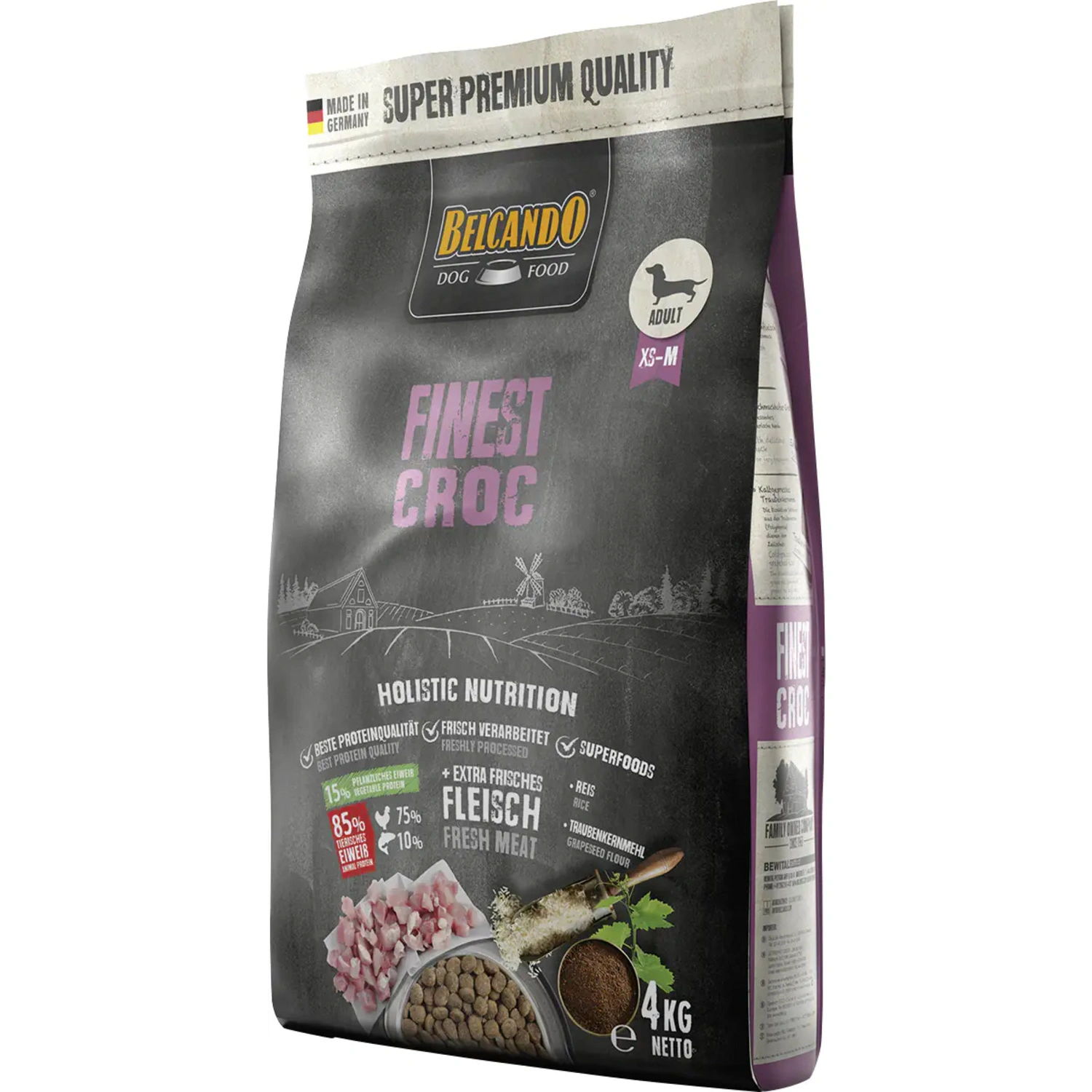 Trockenfutter, »Finest Croc«, 4 kg, für Hunde