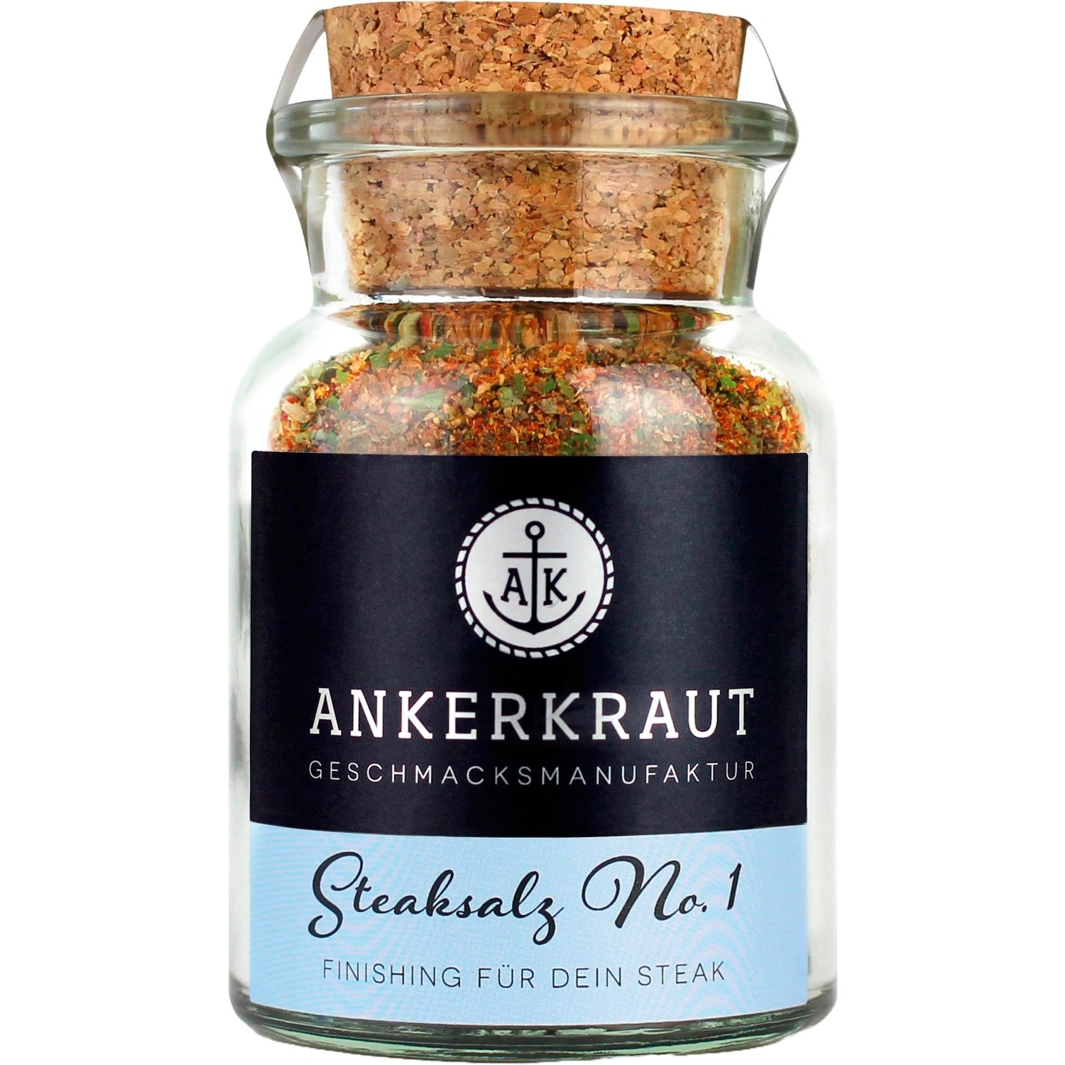 Gewürzkräutermischung, Steaksalz No. 1 80g Korkenglas