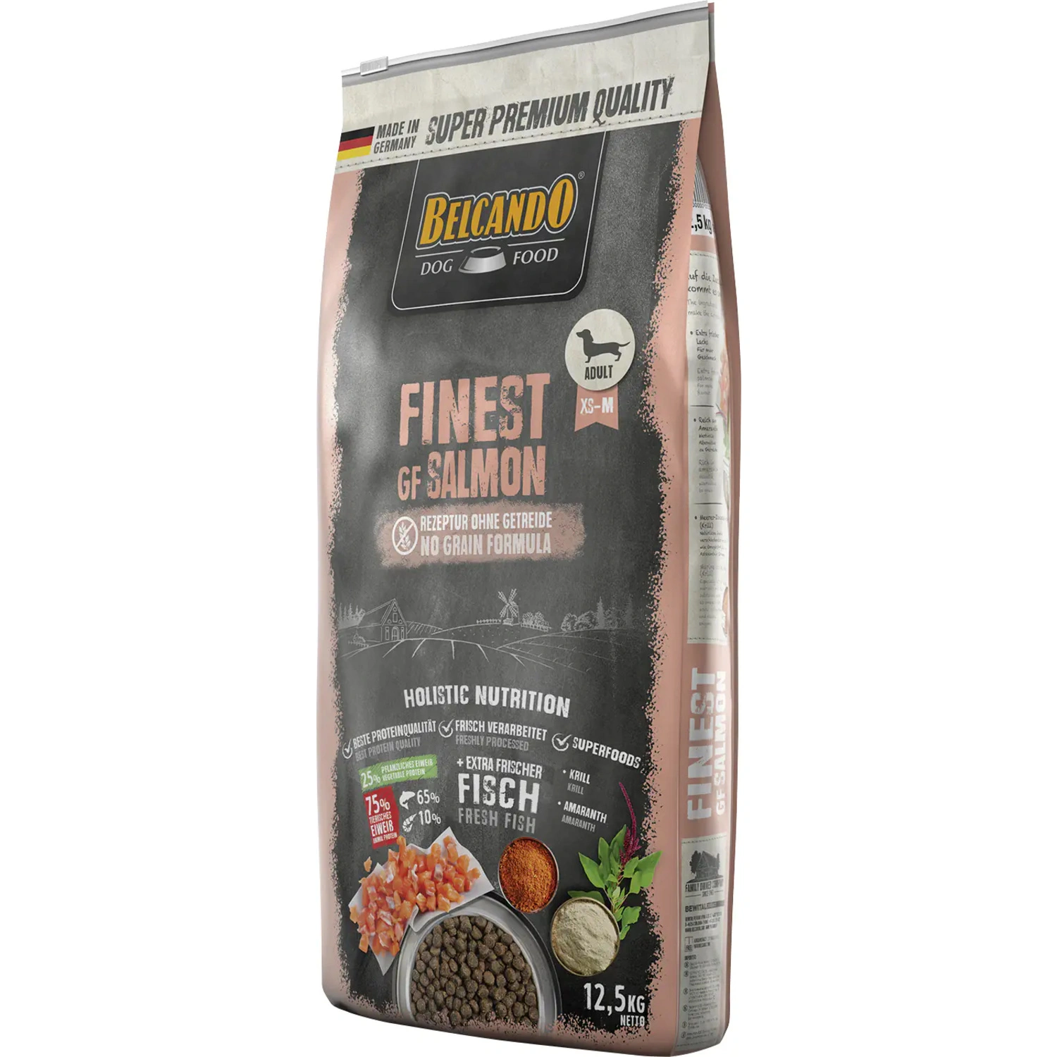 Trockenfutter, Lachs & Amaranth, 12,5 kg