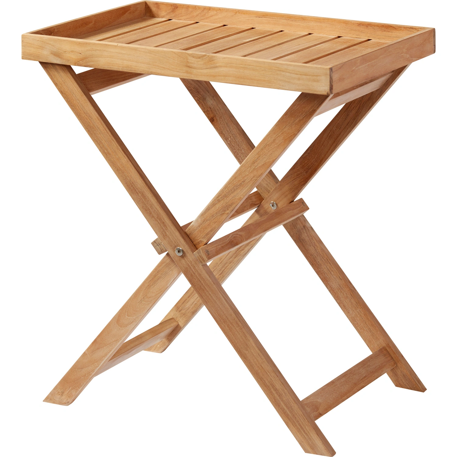 Beistelltisch, Teak, (LxHxT): 60 x 40 x 65 cm