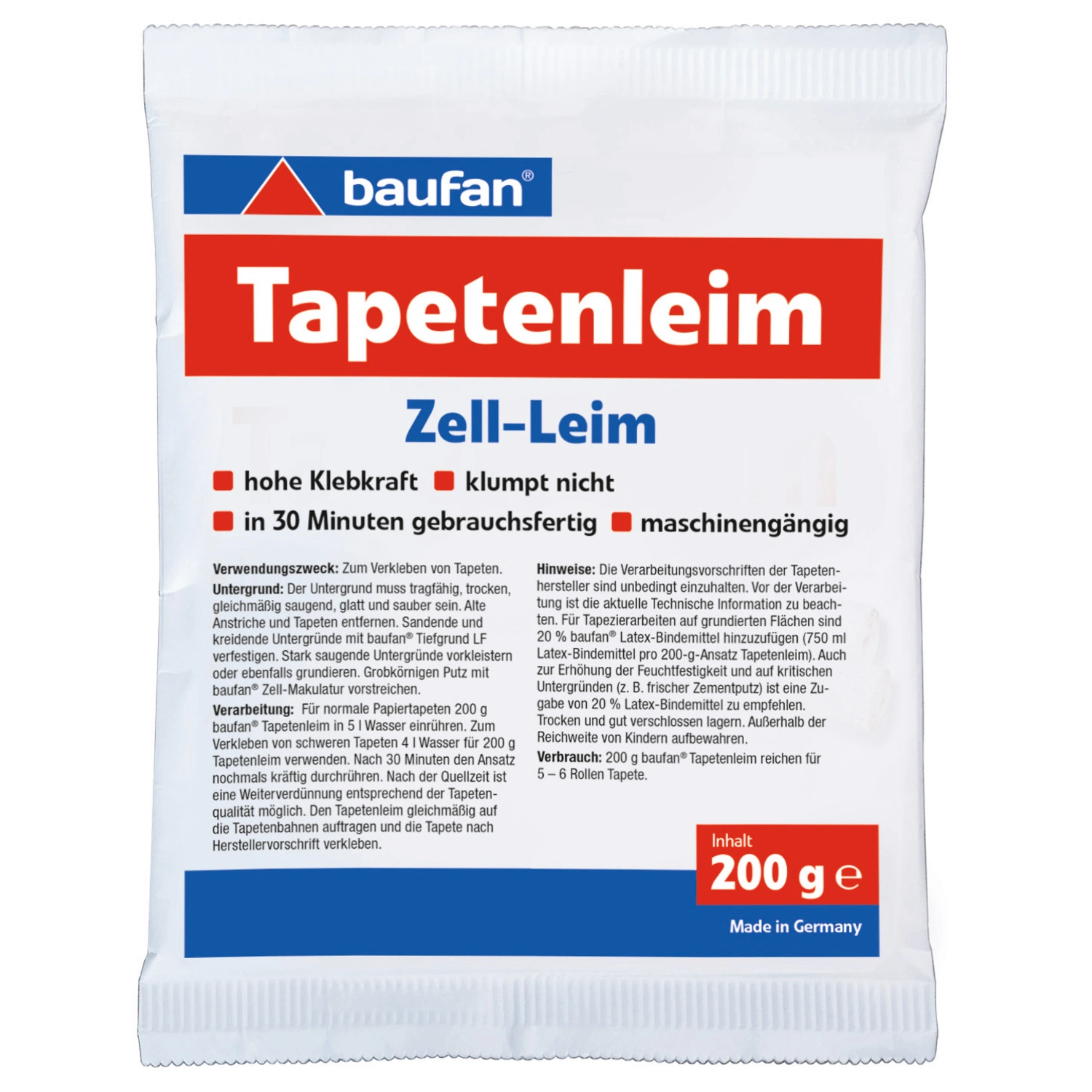 Tapetenkleister, 200 g, 1 Stück