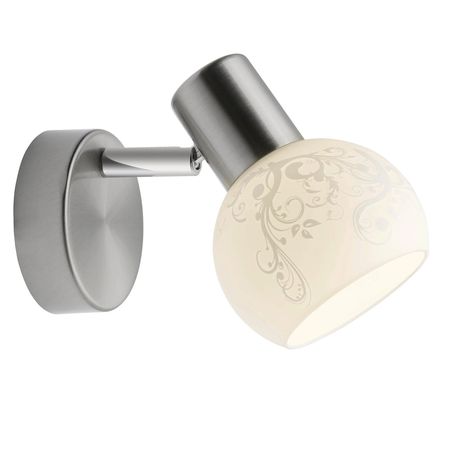 Wandspot »Bona «, Metall/Glas, weiß, D45, E14