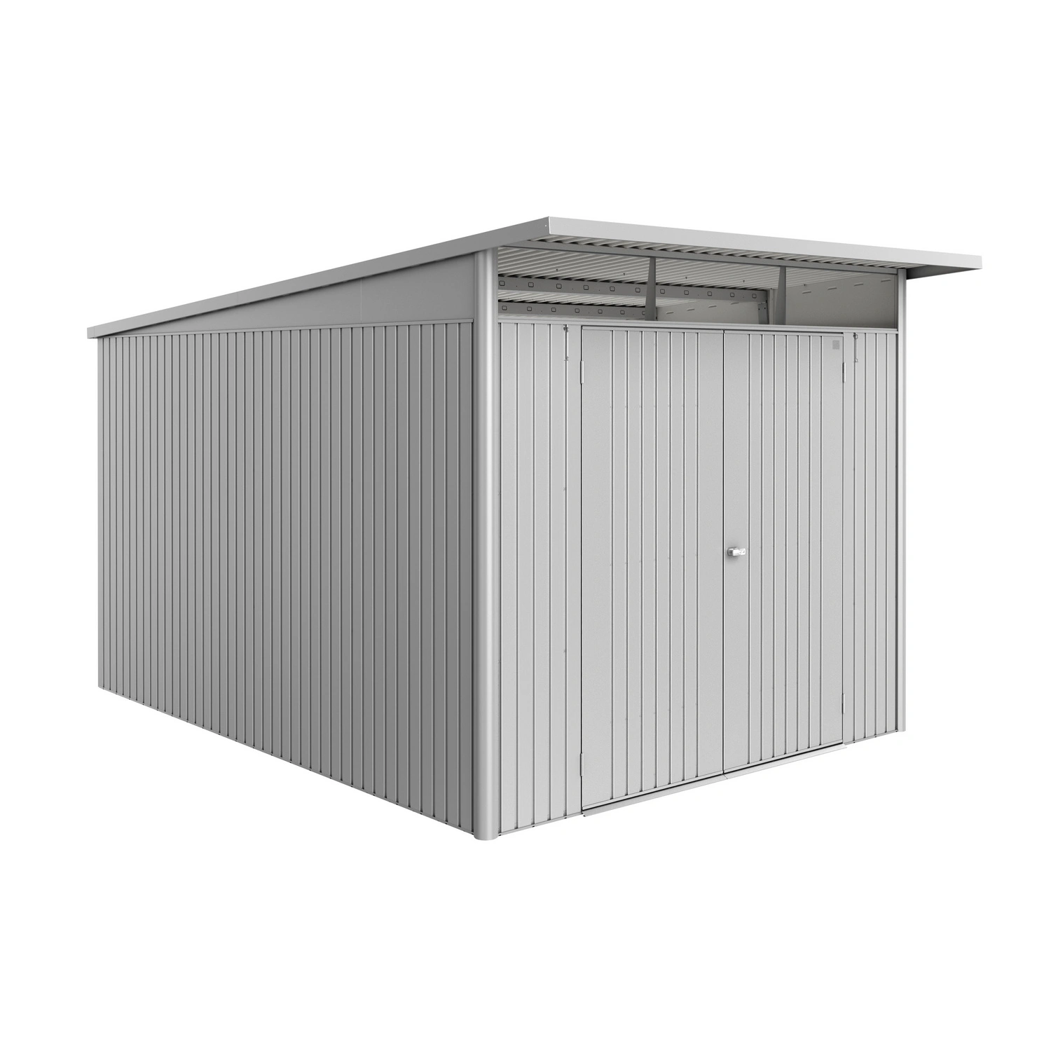 Gerätehaus »AvantGarde Eco«, BxHxT: 260 x 222 x 380 cm (Außenmaß), Gr. A8, silber-metallic,