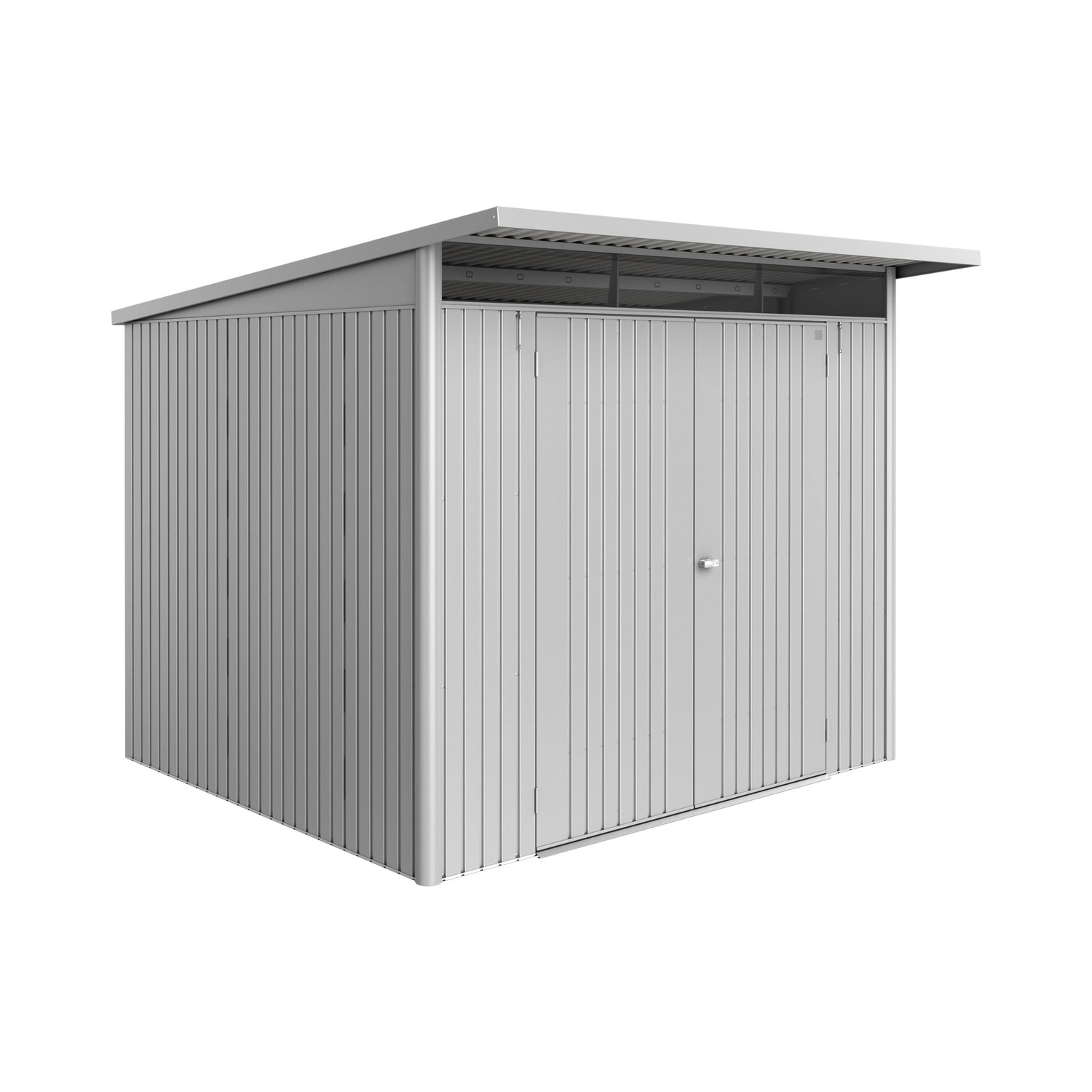 Gerätehaus »AvantGarde Eco«, BxHxT: 260 x 218 x 260 cm (Außenmaß), Gr. A6, silber-metallic,