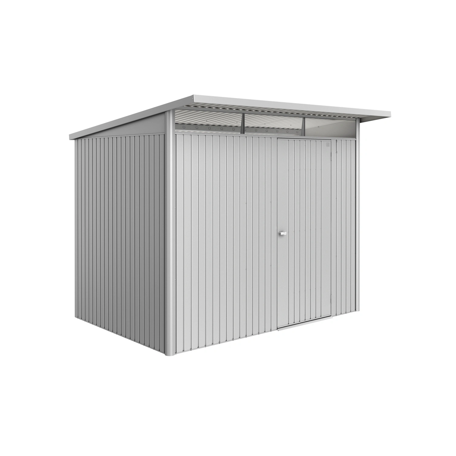 Gerätehaus »AvantGarde Eco«, BxHxT: 260 x 218 x 220 cm (Außenmaß), Gr. A5, silber-metallic,