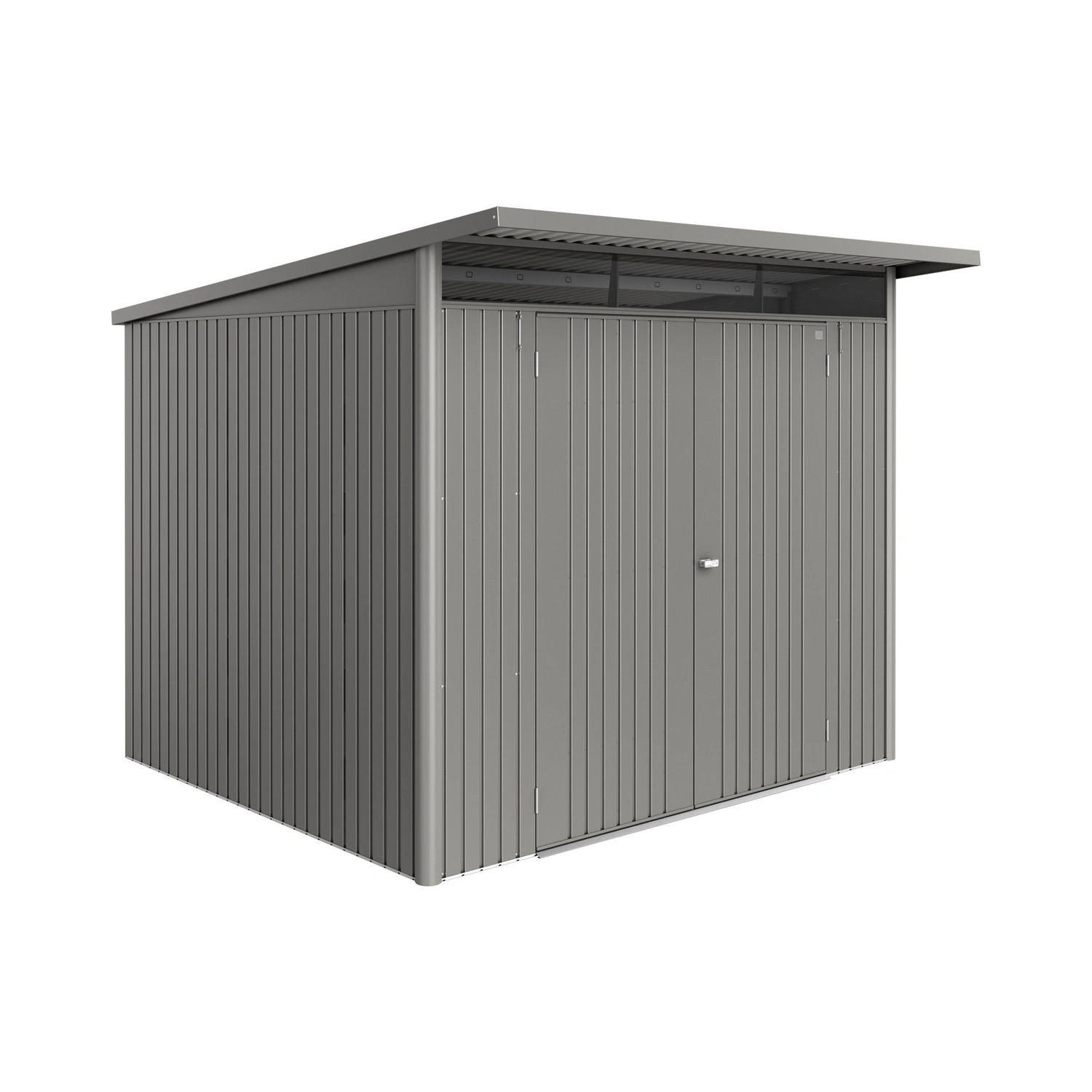 Gerätehaus »AvantGarde Eco«, BxHxT: 260 x 218 x 260 cm (Außenmaß), Gr. A6, quarzgrau-metallic,
