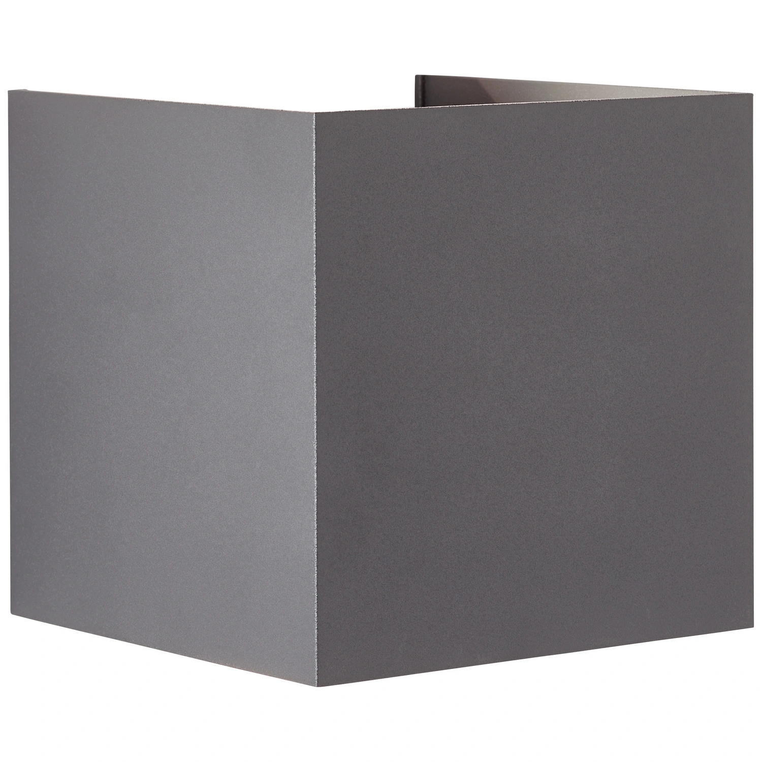 Wandleuchte »Hilly«, eckig, dunkelgrau, Metall/Glas
