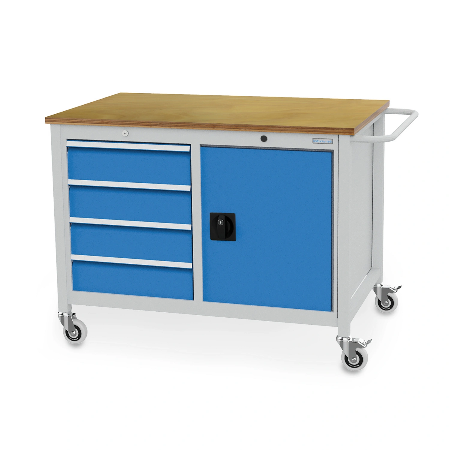Werkbank, BxHxT: 125 x 93,5 x 75 cm, Gestell: Stahlblech