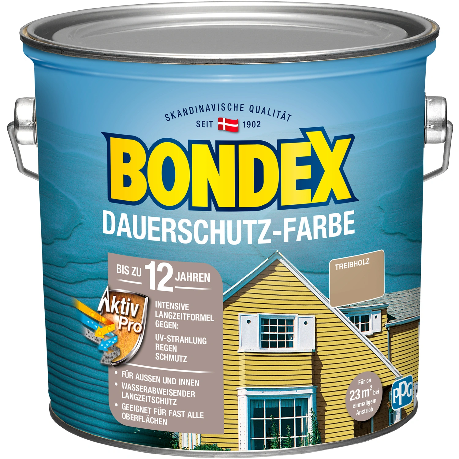 Dauerschutz-Farbe, Treibholz, 2,5 Liter