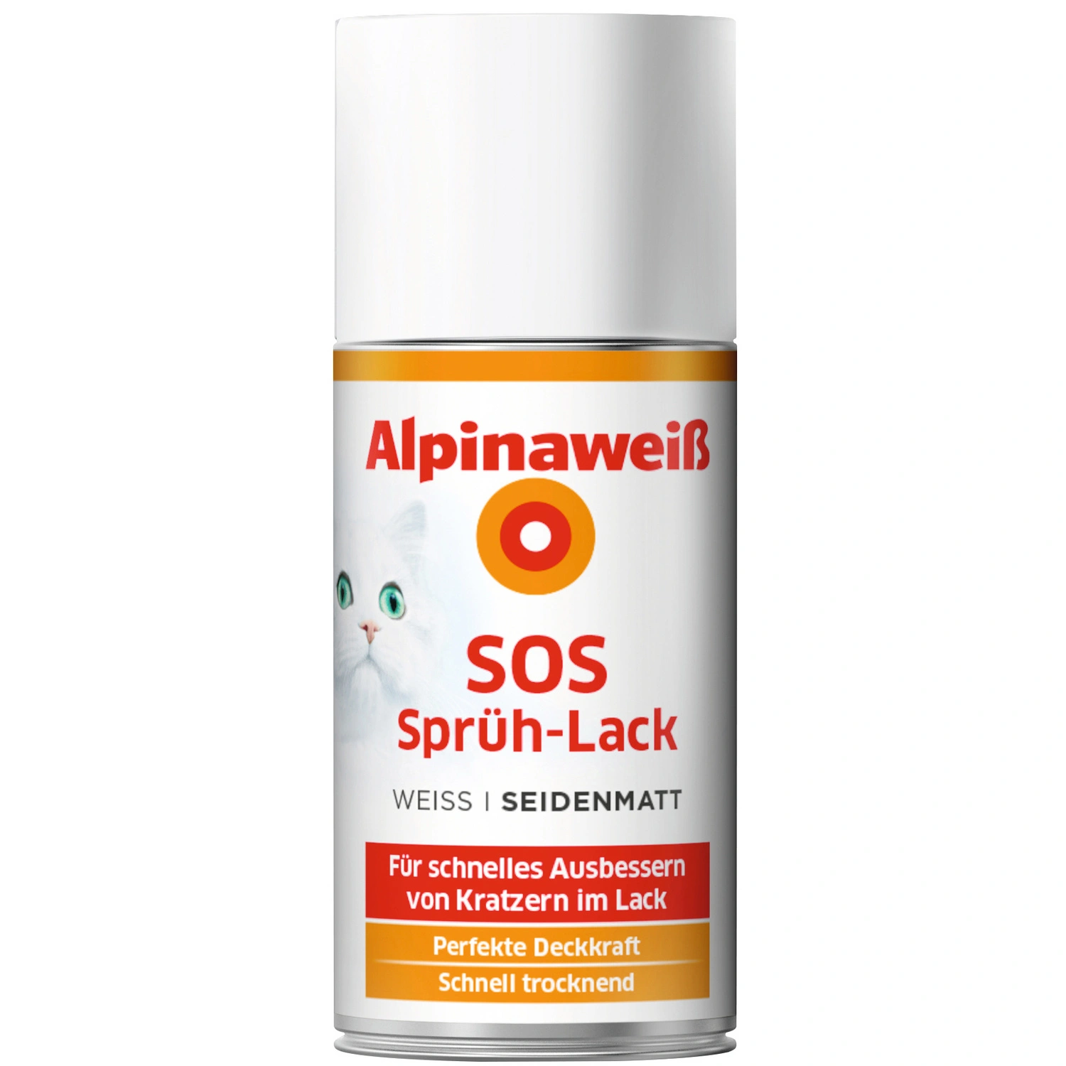 Sprühlack, 150 ml, für ca. 0,6 m², weiß, seidenmatt