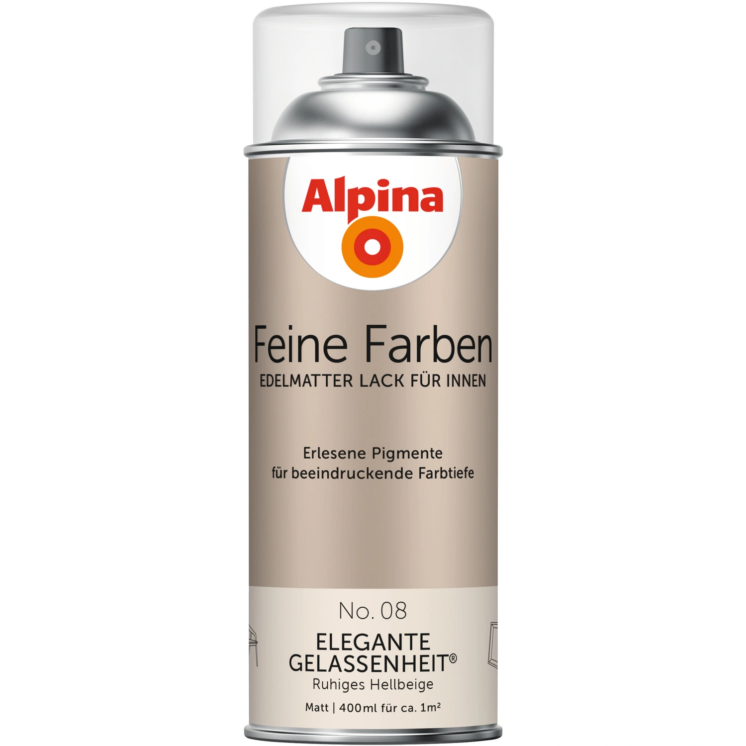 Sprühlack »Feine Farben«, 400 ml, für ca. 1 m², braun, edelmatt