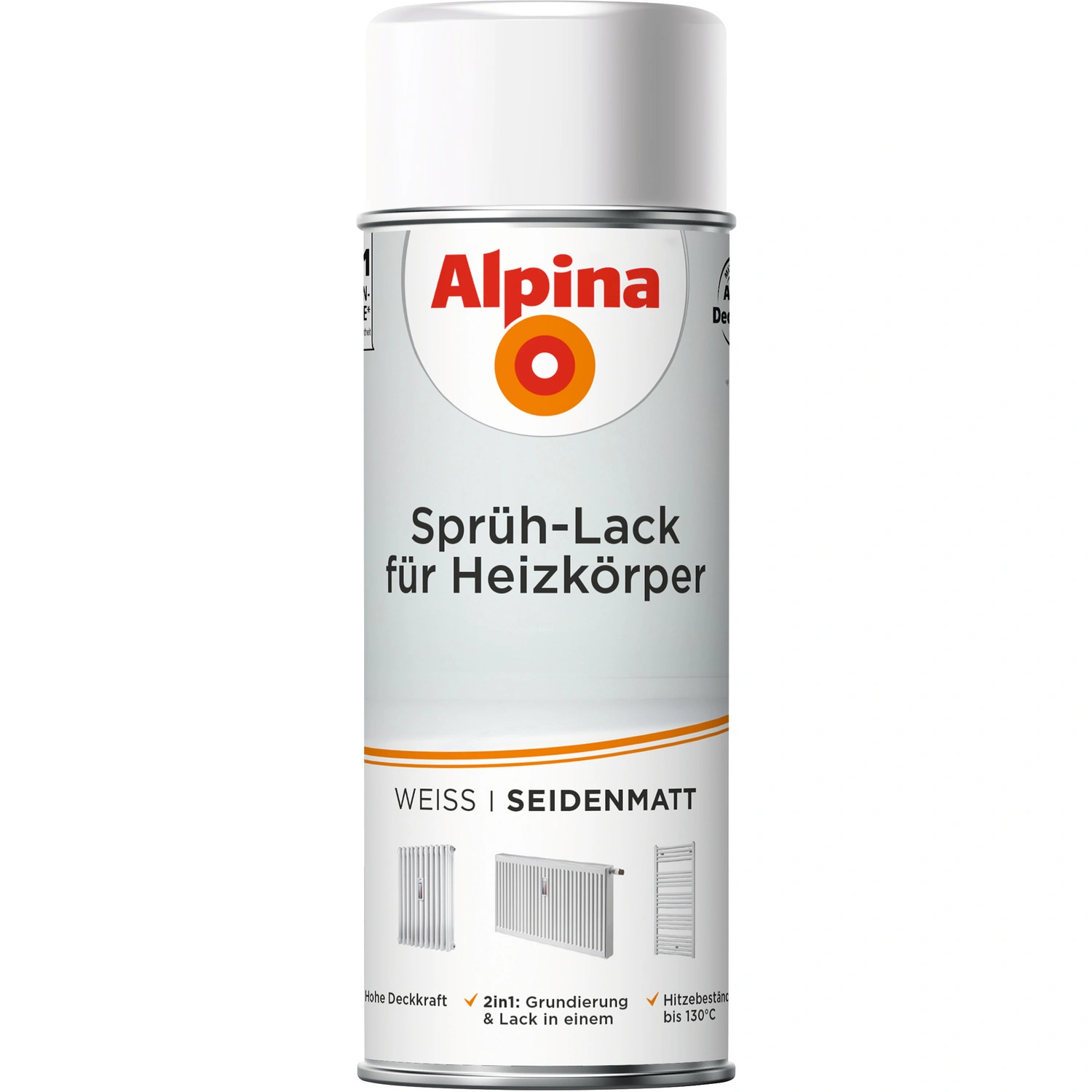 Sprühlack, 400 ml, für ca. 1,5 m², weiß, seidenmatt