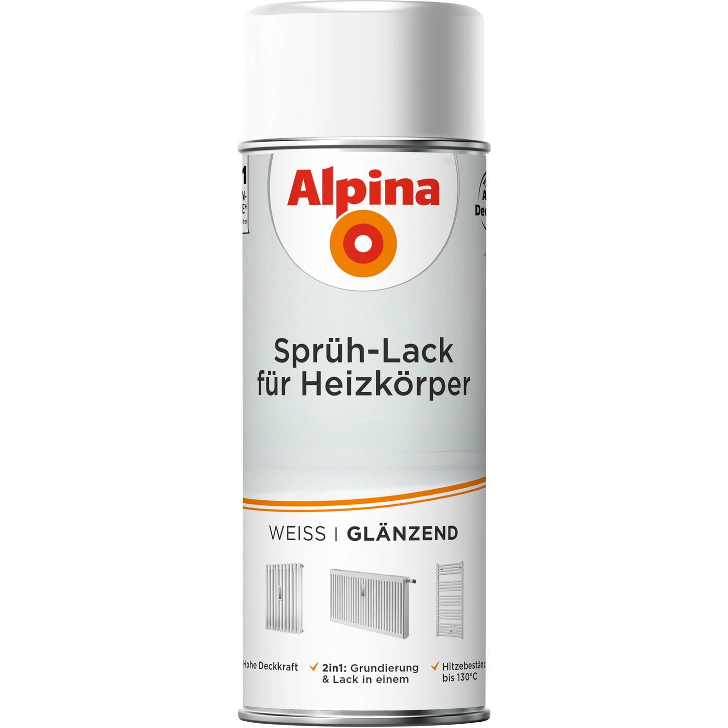 Sprühlack, 400 ml, für ca. 1,5 m², weiß, glänzend