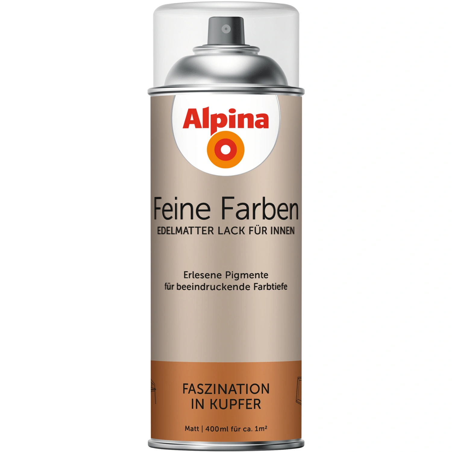 Sprühlack »Feine Farben«, 400 ml, für ca. 1 m², rot, edelmatt