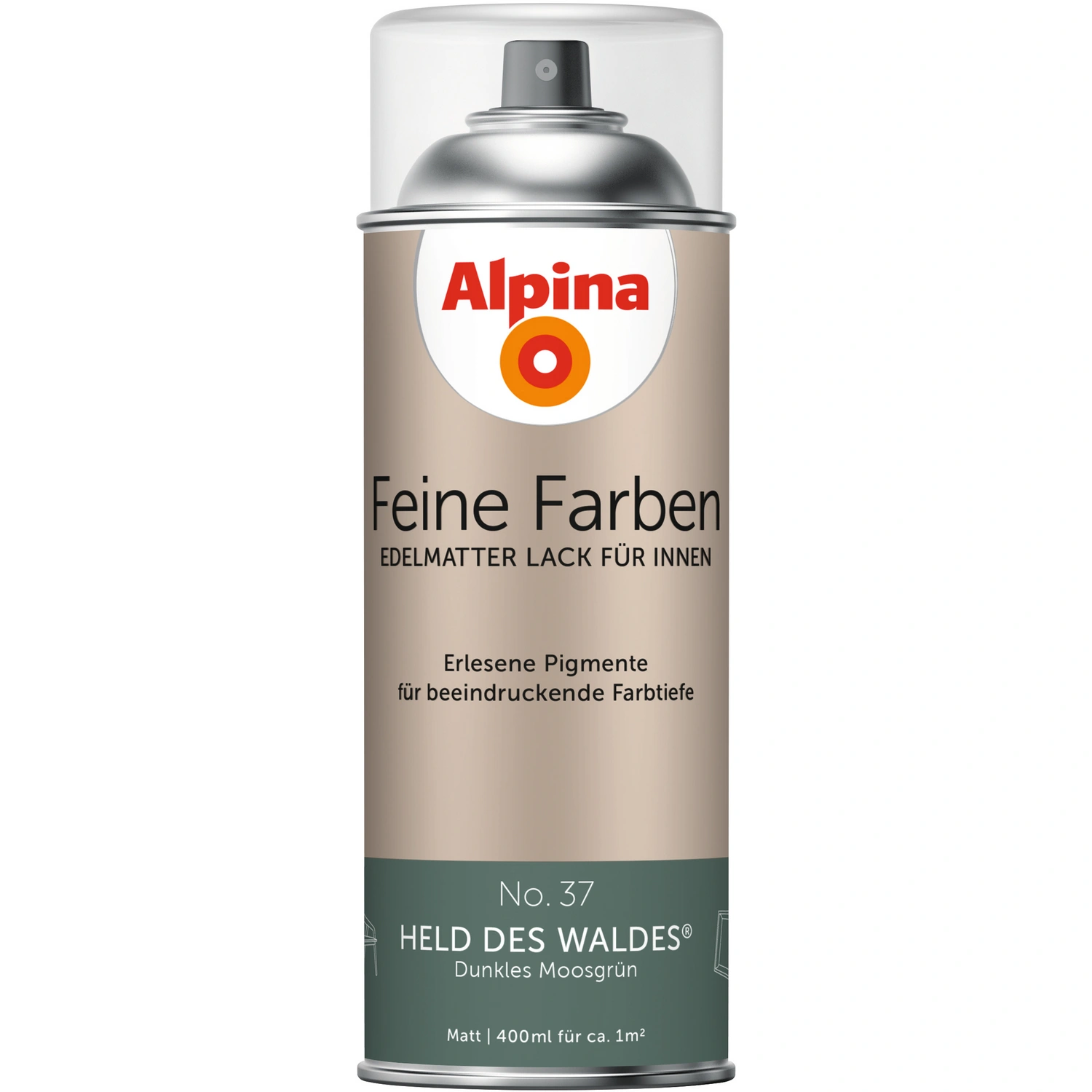 Sprühlack »Feine Farben«, 400 ml, für ca. 1 m², grün, edelmatt
