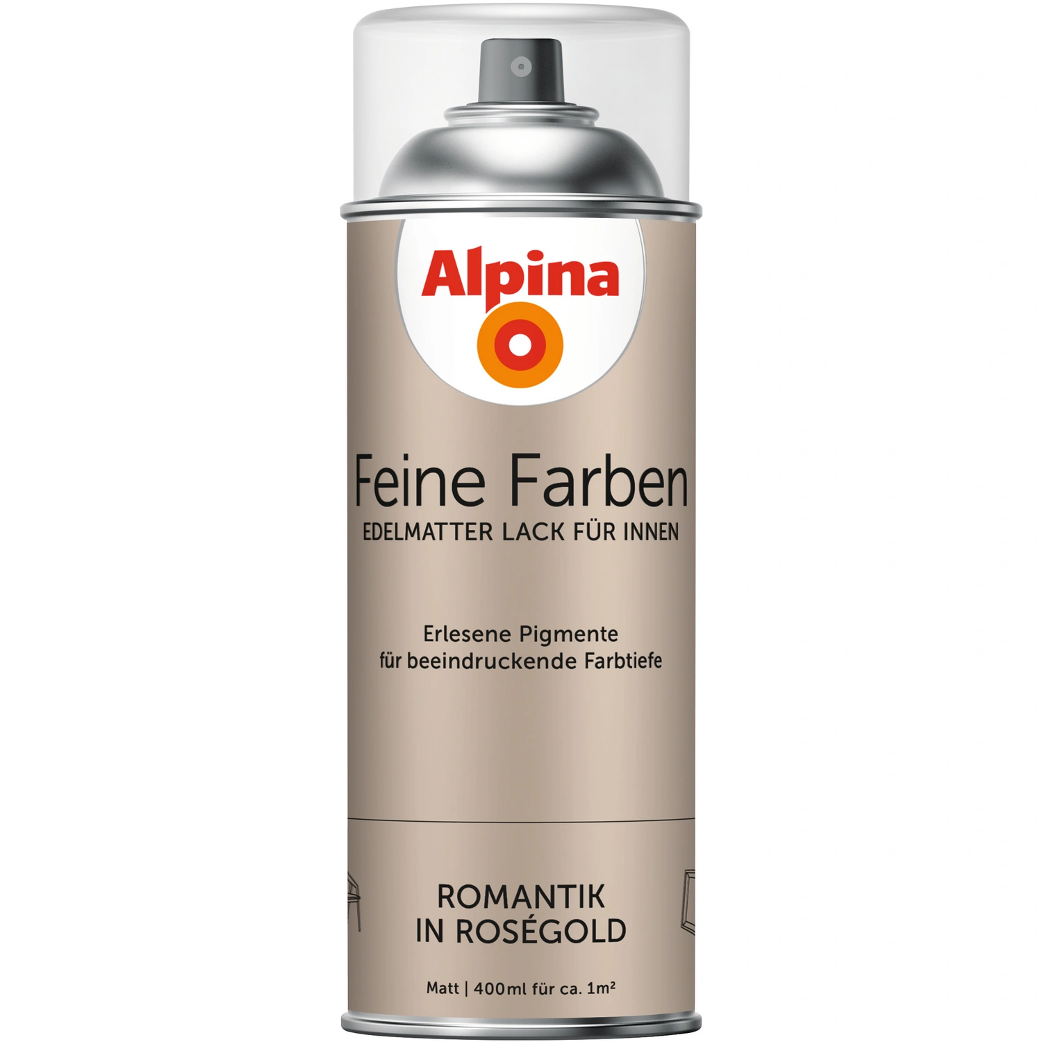 Sprühlack »Feine Farben«, 400 ml, für ca. 1 m², rosa, edelmatt