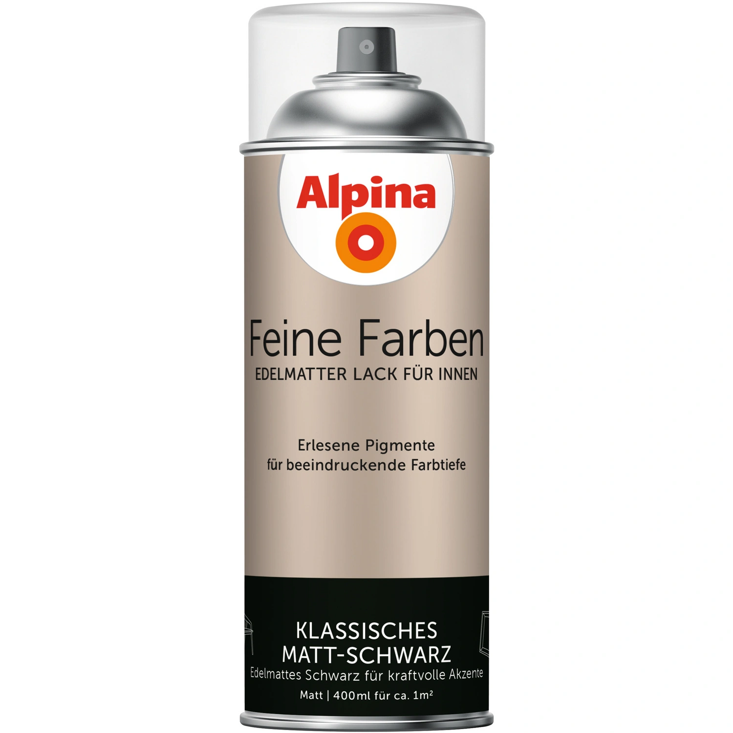 Sprühlack »Feine Farben«, 400 ml, für ca. 1 m², schwarz, edelmatt