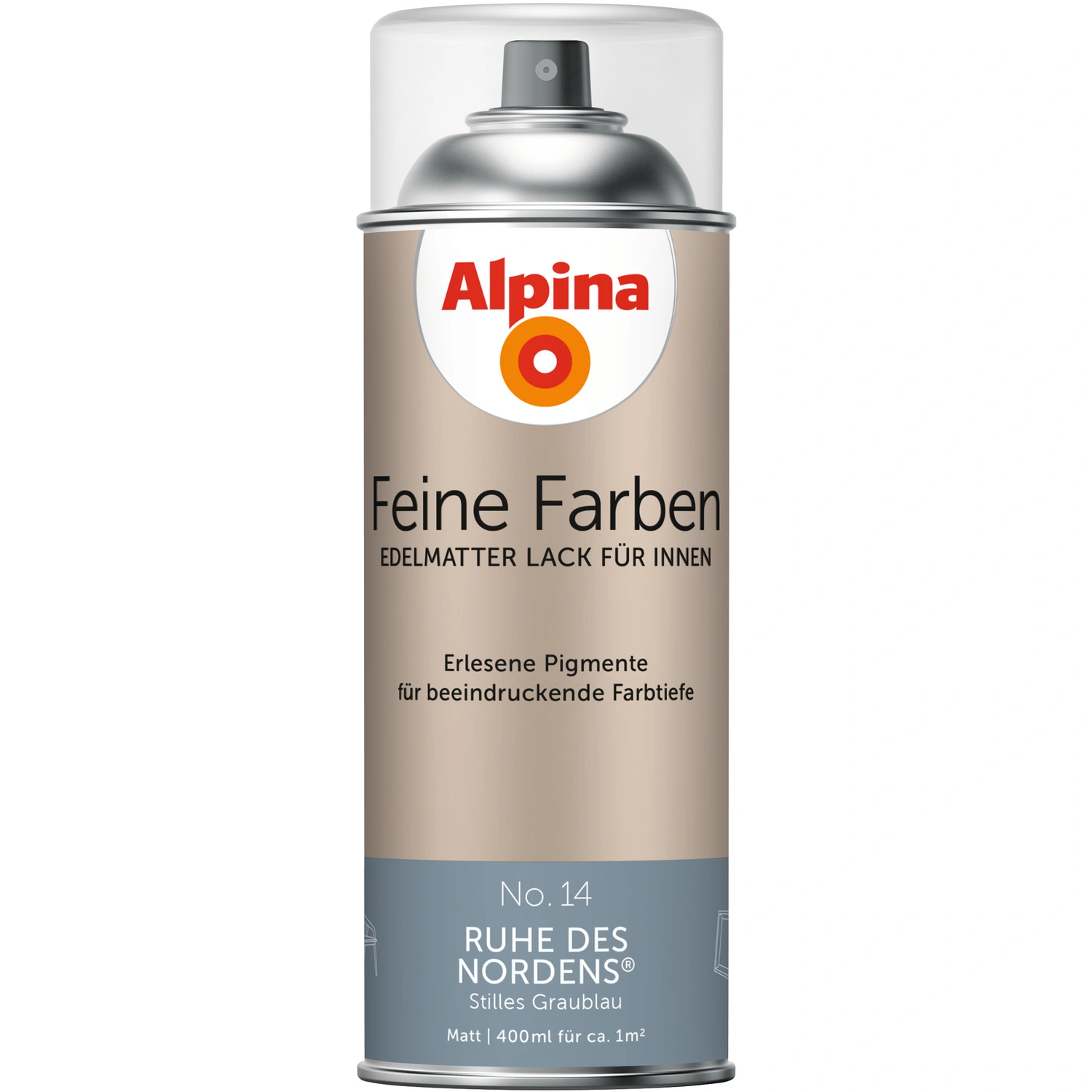 Sprühlack »Feine Farben«, 400 ml, für ca. 1 m², blau, edelmatt