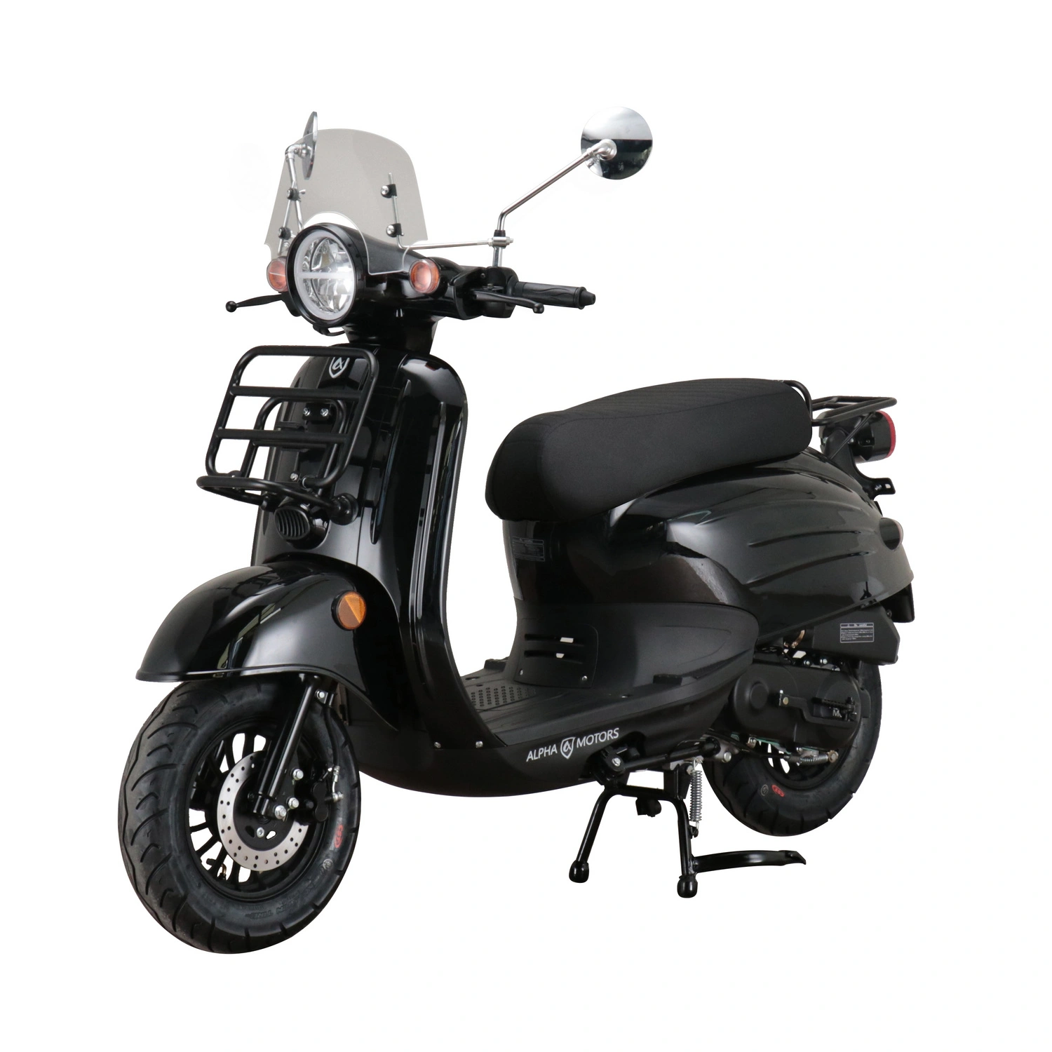 Motorroller »Adria«, 50 ccm, 45 km/h, EURO 5, schwarz, inkl. Windschild