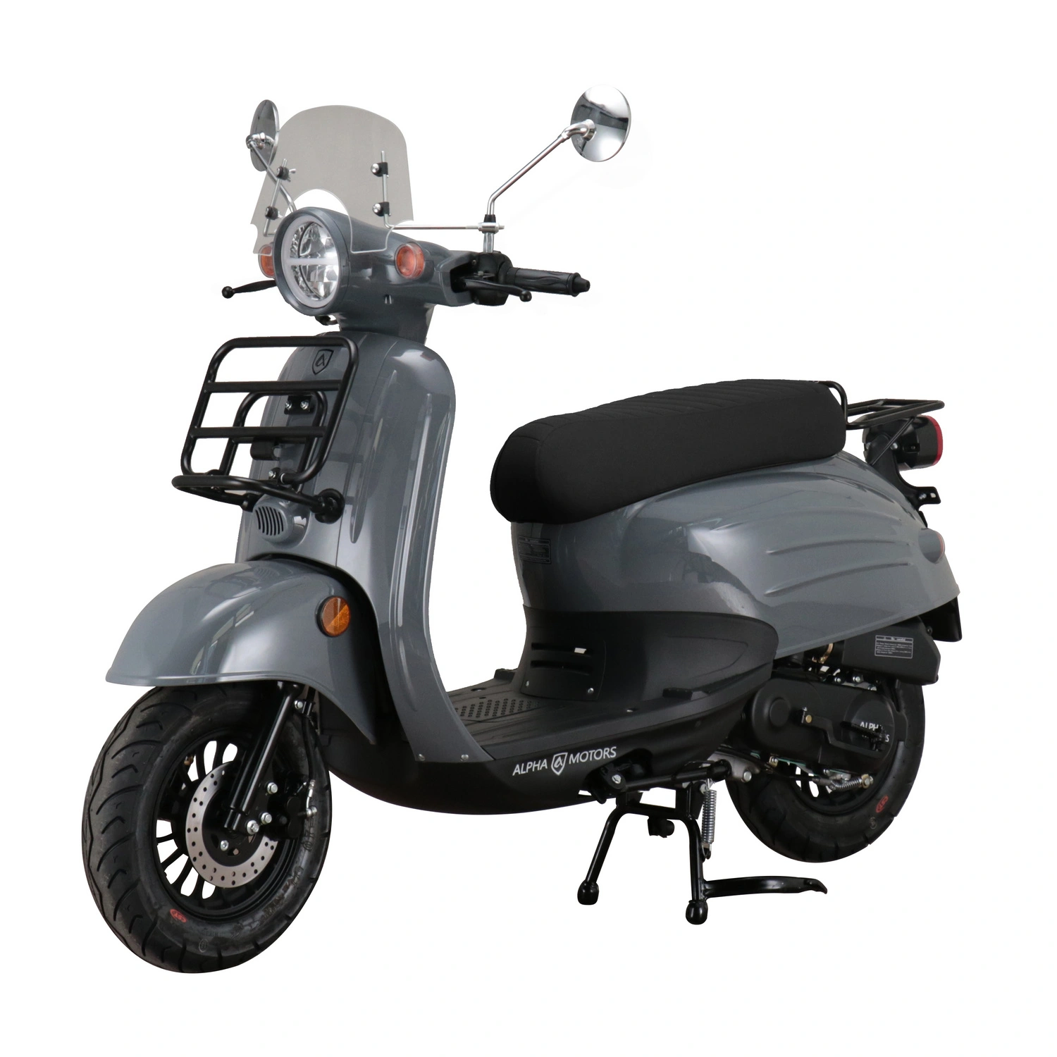 Mofa »Adria«, 50 ccm, 25 km/h, EURO 5, grau, inkl. Windschild