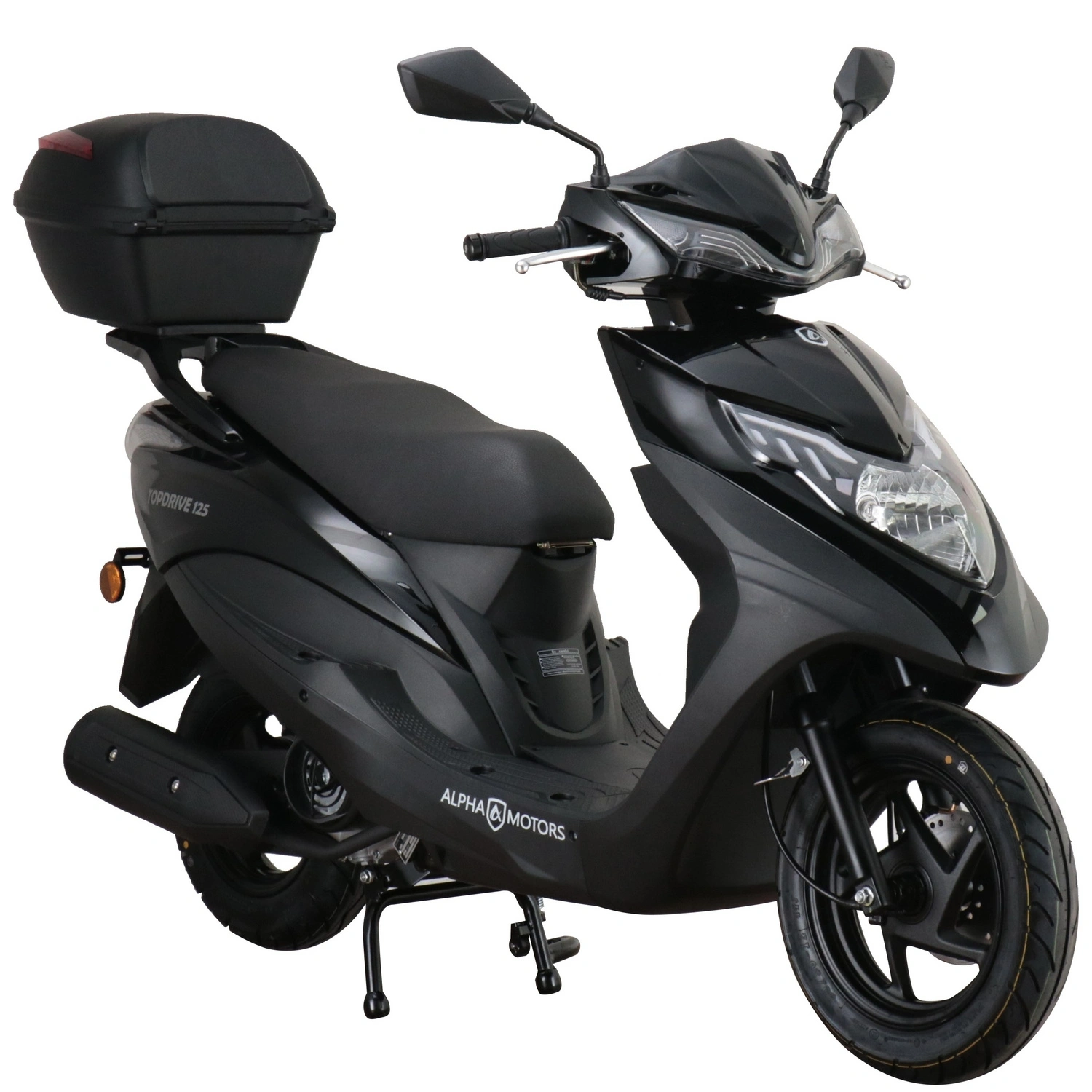 Motorroller »Topdrive«, 125 ccm, 85 km/h, EURO 5+, schwarz, inkl. Topcase