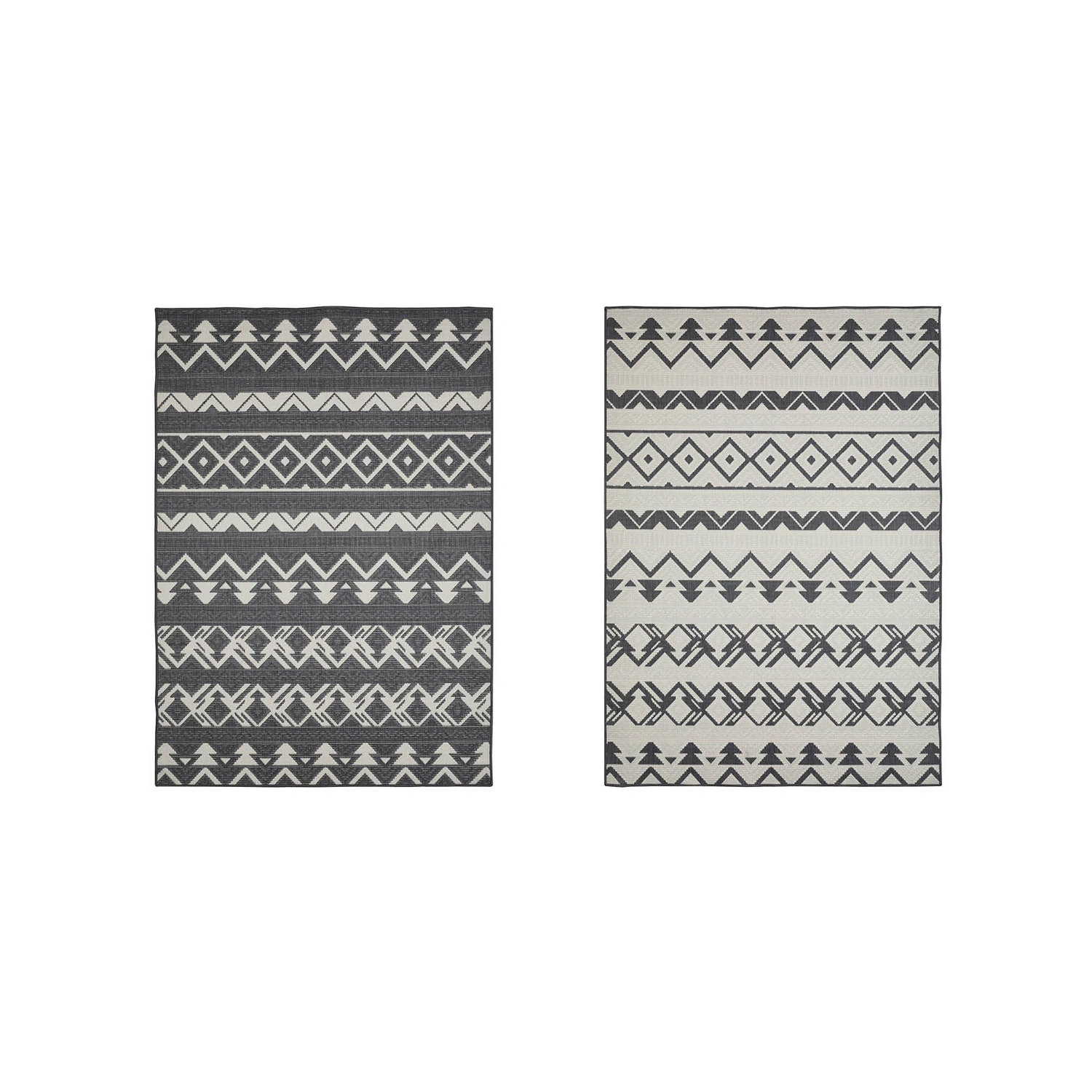 Teppich »Reno«, BxL: 80 x 140 cm, beige/anthrazit, Boho-Stil