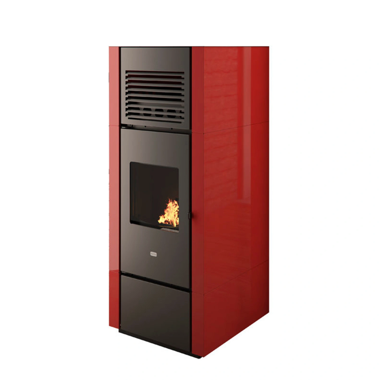 Pelletofen »Nia«, 14 kW, BxHxT: 51,4 x 116,7 x 51,3 cm, rot, WiFi-fähig