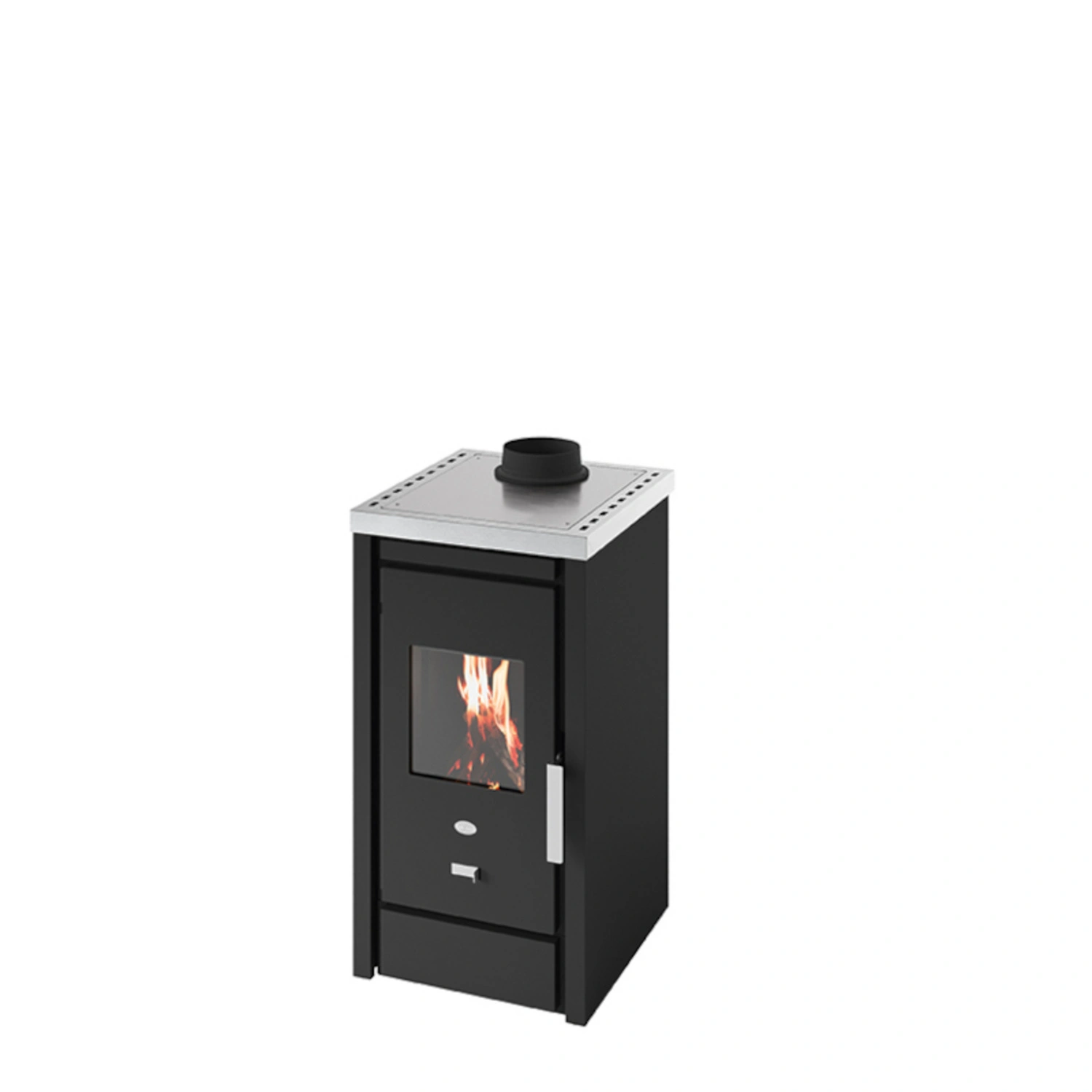 Kaminofen »Sandra«, schwarz, Metall, 6 kW, Dauerbrand geeignet
