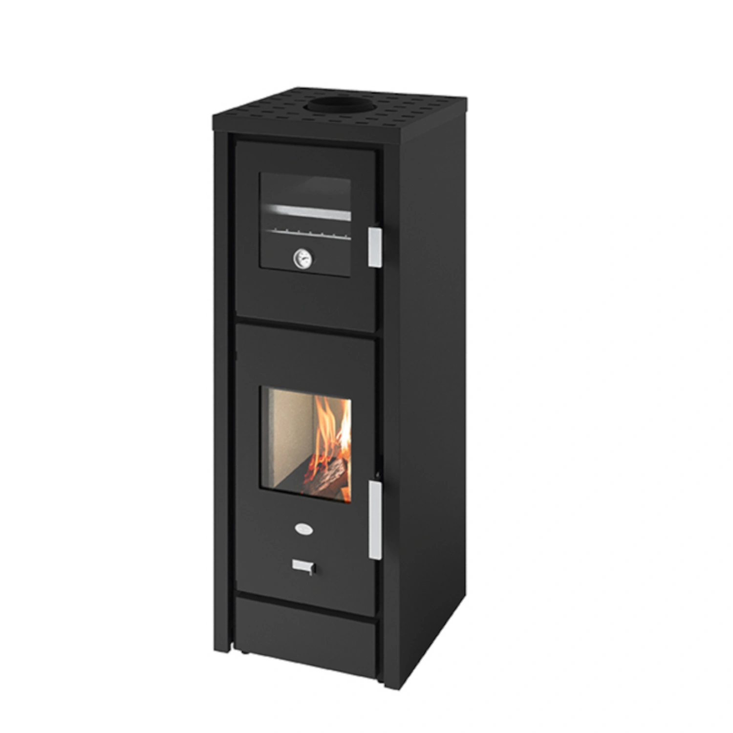 Kaminofen »Tessa«, schwarz, Metall, 6 kW, Dauerbrand geeignet