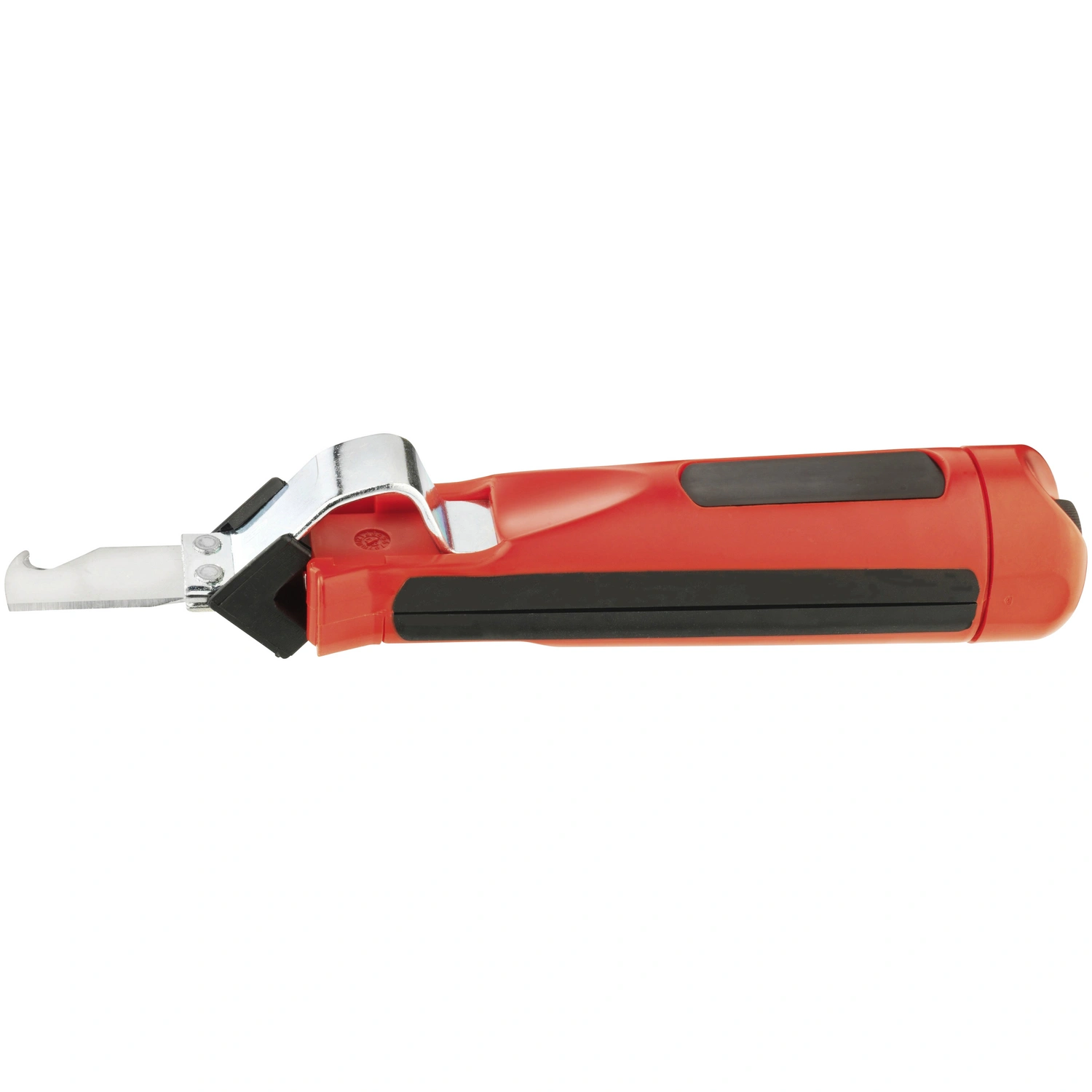Abmantelmesser, rot/schwarz, Metall