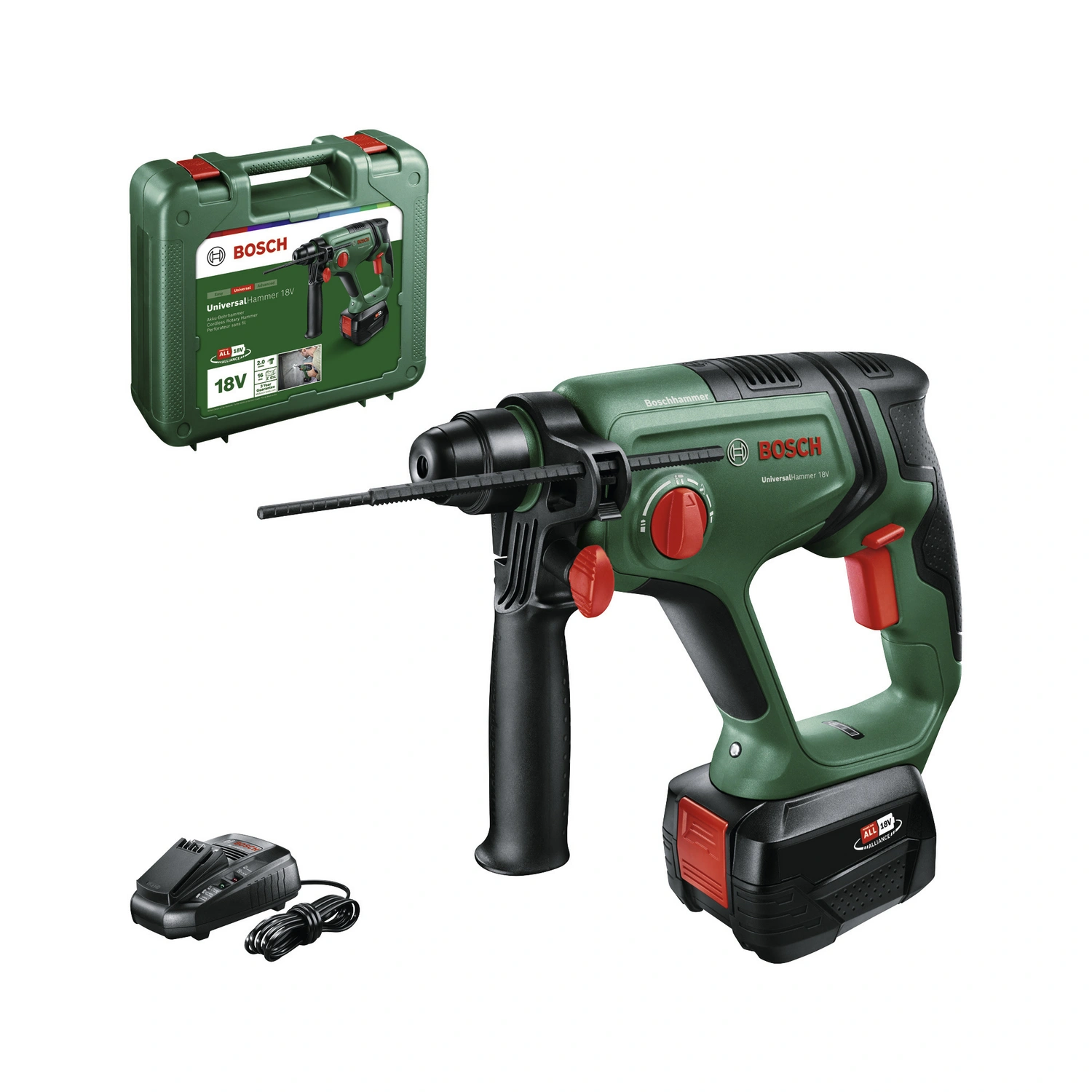 Akku-Bohrhammer »UniversalHammer«, 18V, 1 Akku 4,0Ah + Ladegerät AL 18V-30