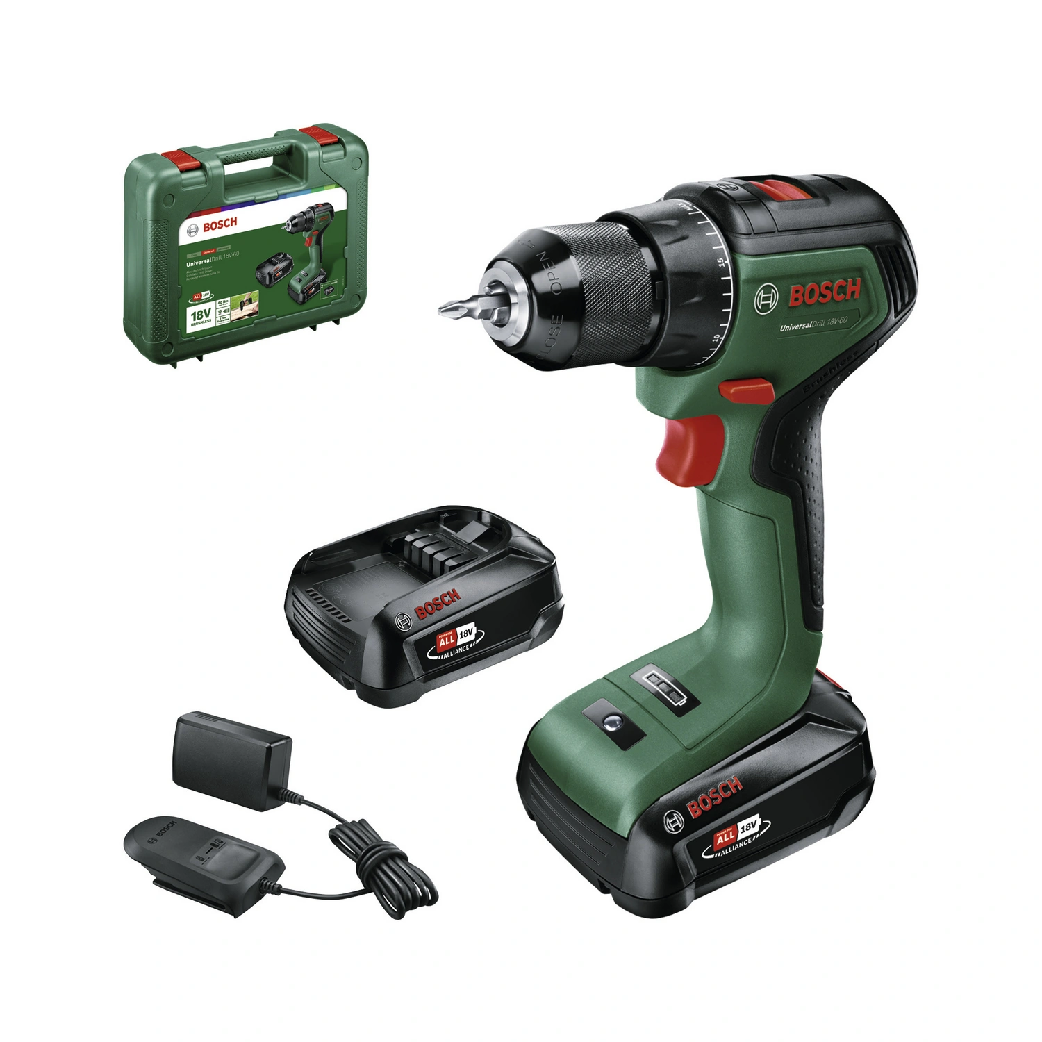 Akku-Bohrschrauber »UniversalDrill«, inkl. 2 Akkus