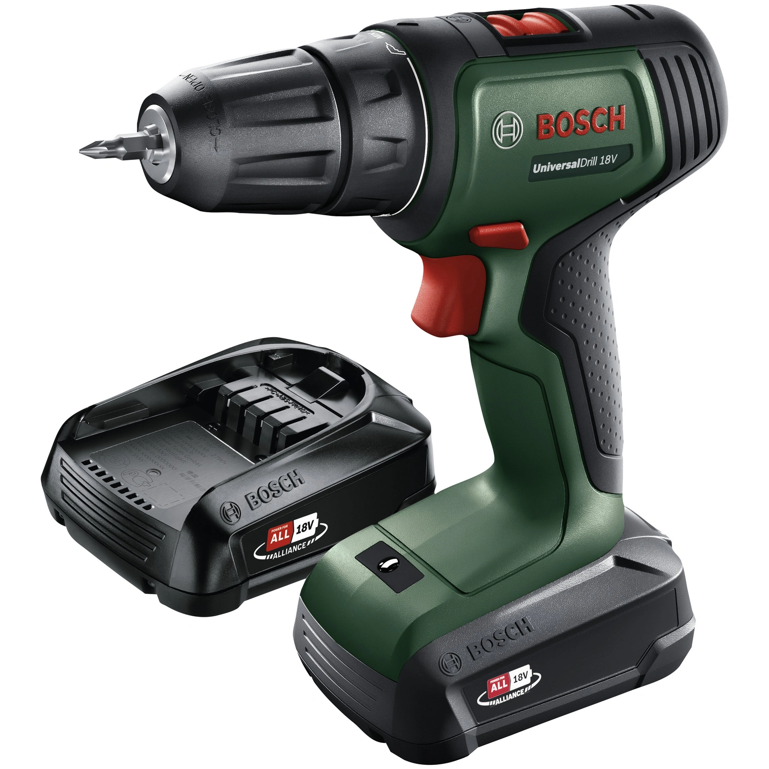 Akku-Bohrschrauber »UniversalDrill 18«, 18 V, inkl. 2 Akkus