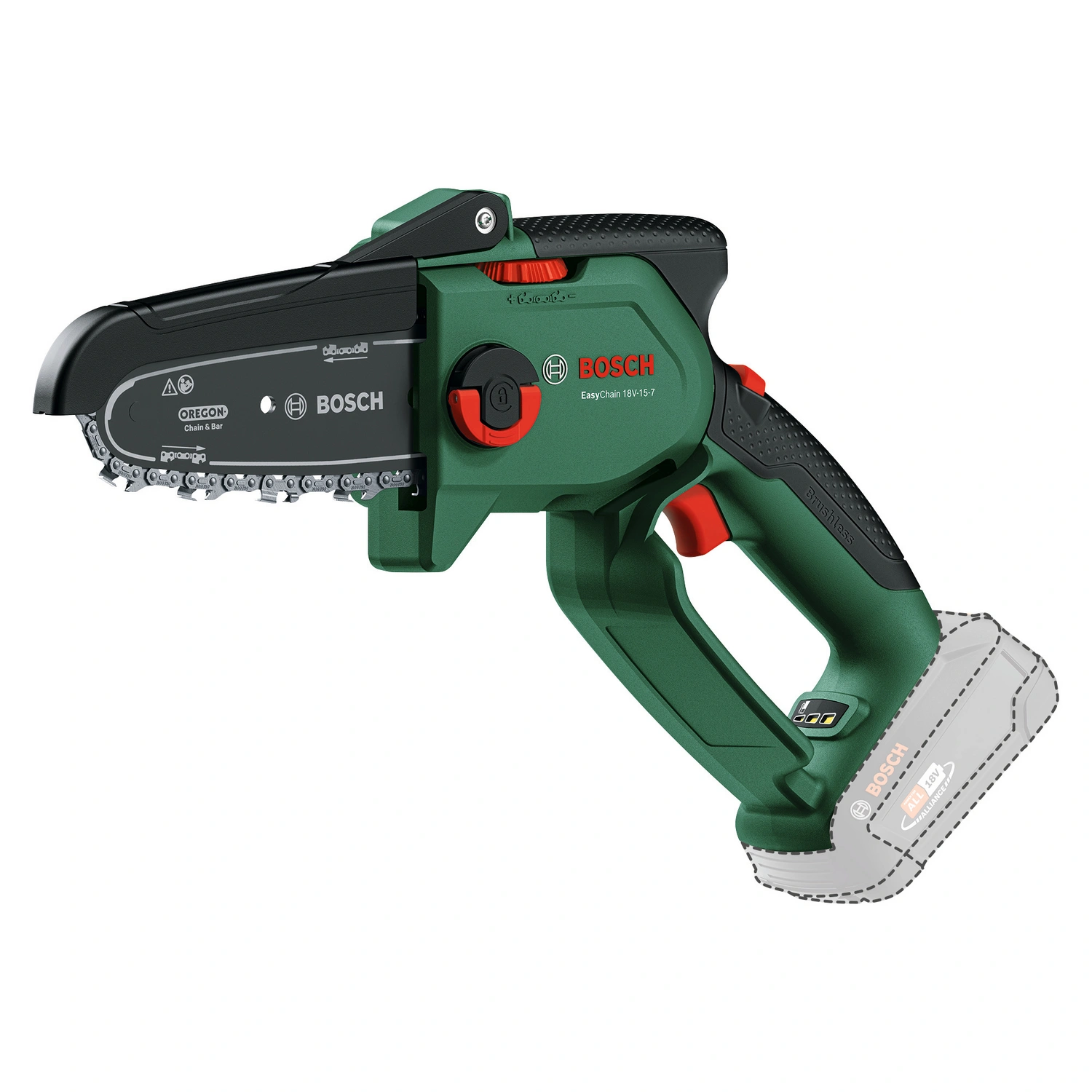 Akku-Kettensäge »EasyChain 18V-15-7«, grün, 18 V, ohne Akku