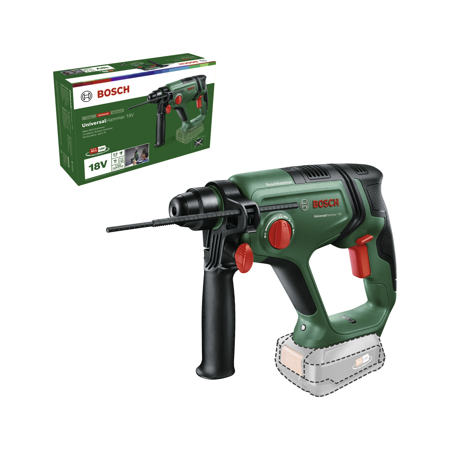 Akku-Schlagbohrhammer »UniversalHammer«, 18V, ohne Akku und Ladegerät